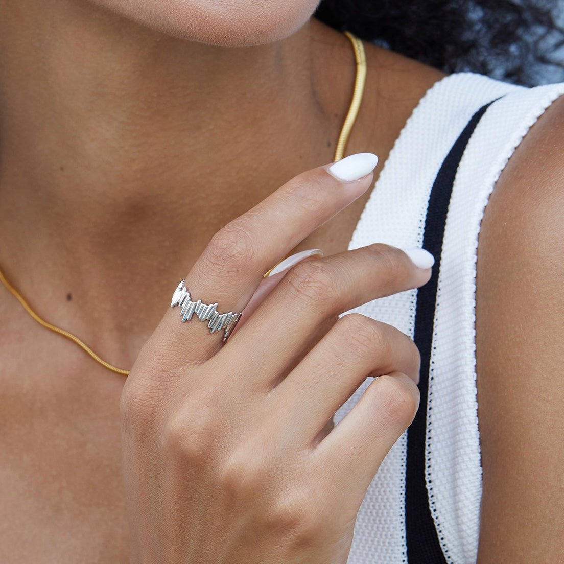 Silver Shard Irregular Ring - Pure Gems & Stones Store: Awakened Days