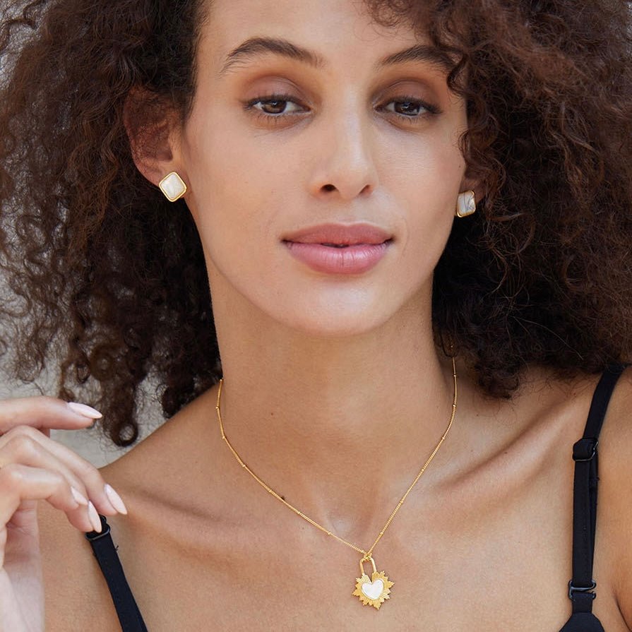 Soleil Blanc Studs - Pure Gems & Stones Store: Awakened Days