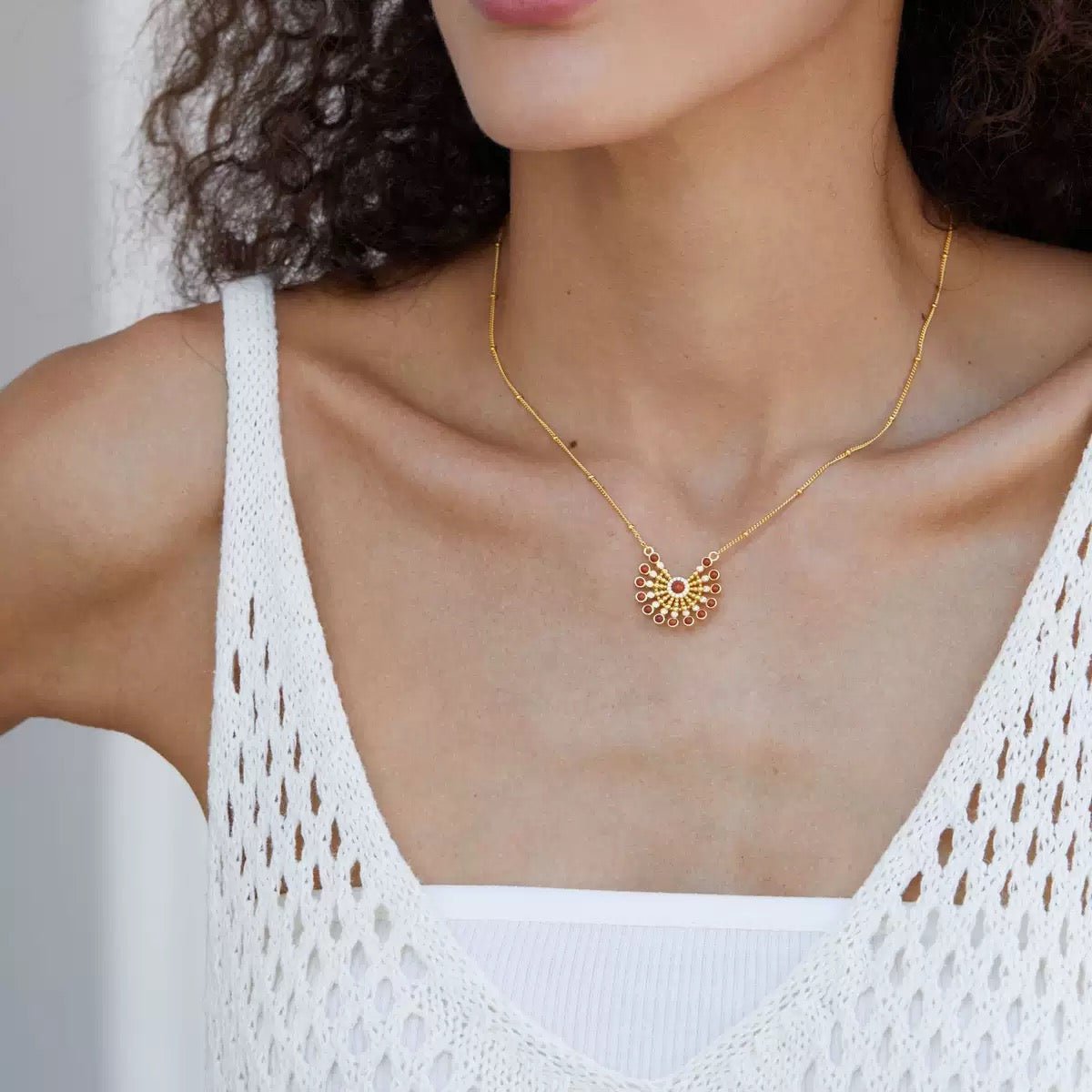 Solstice Medallion Necklace - Pure Gems & Stones Store: Awakened Days