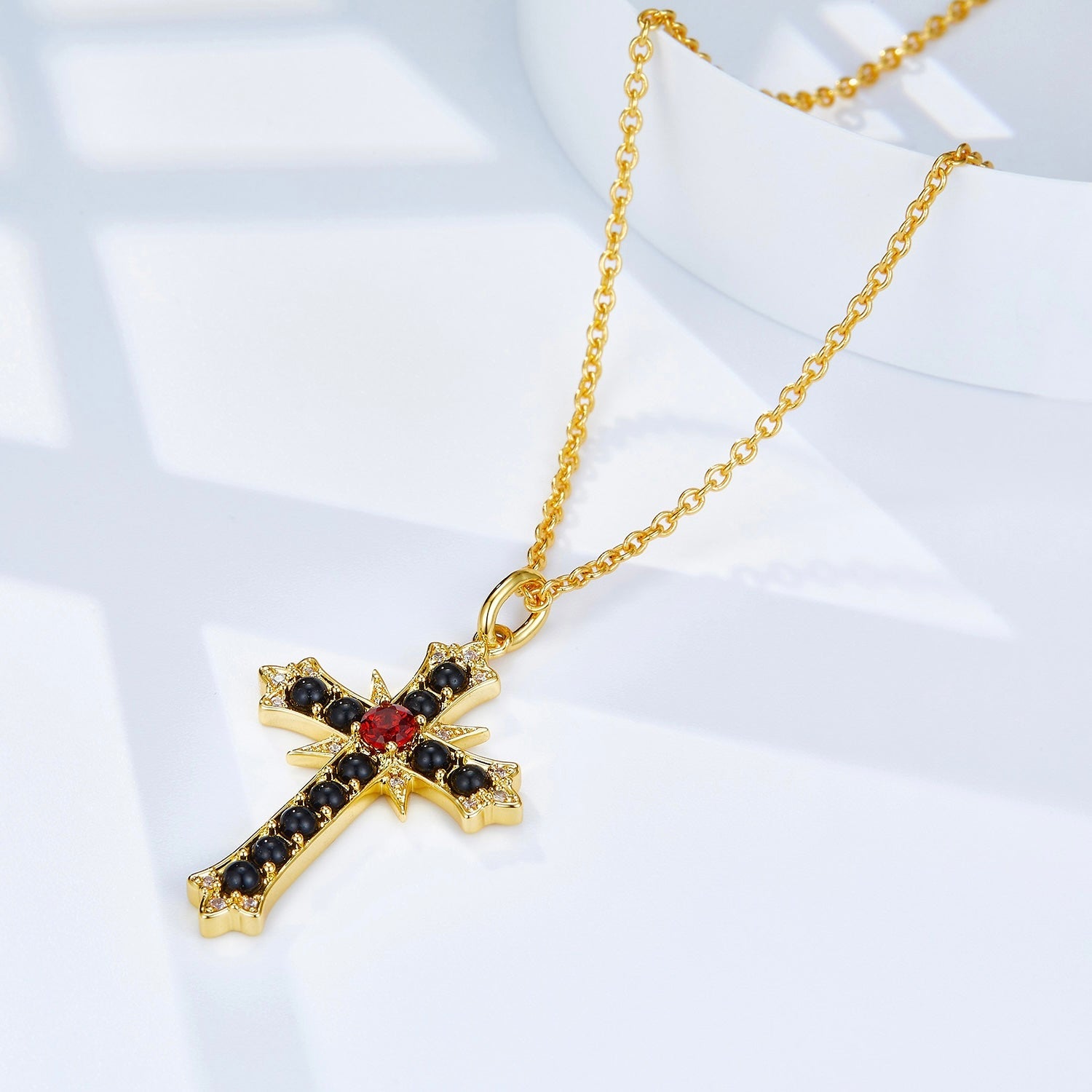 Sovereign Cross Necklace - Pure Gems & Stones Store: Awakened Days