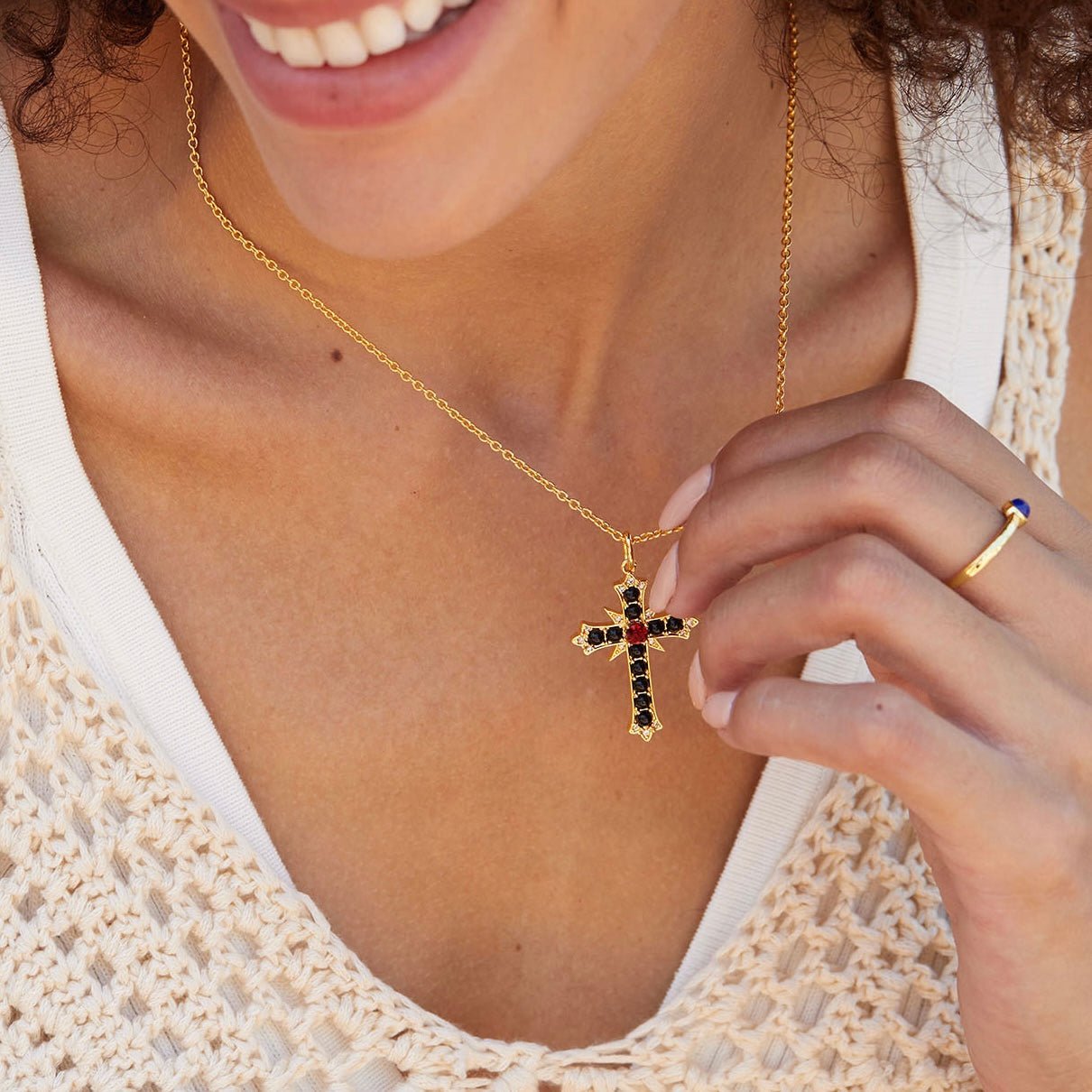 Sovereign Cross Necklace - Pure Gems & Stones Store: Awakened Days