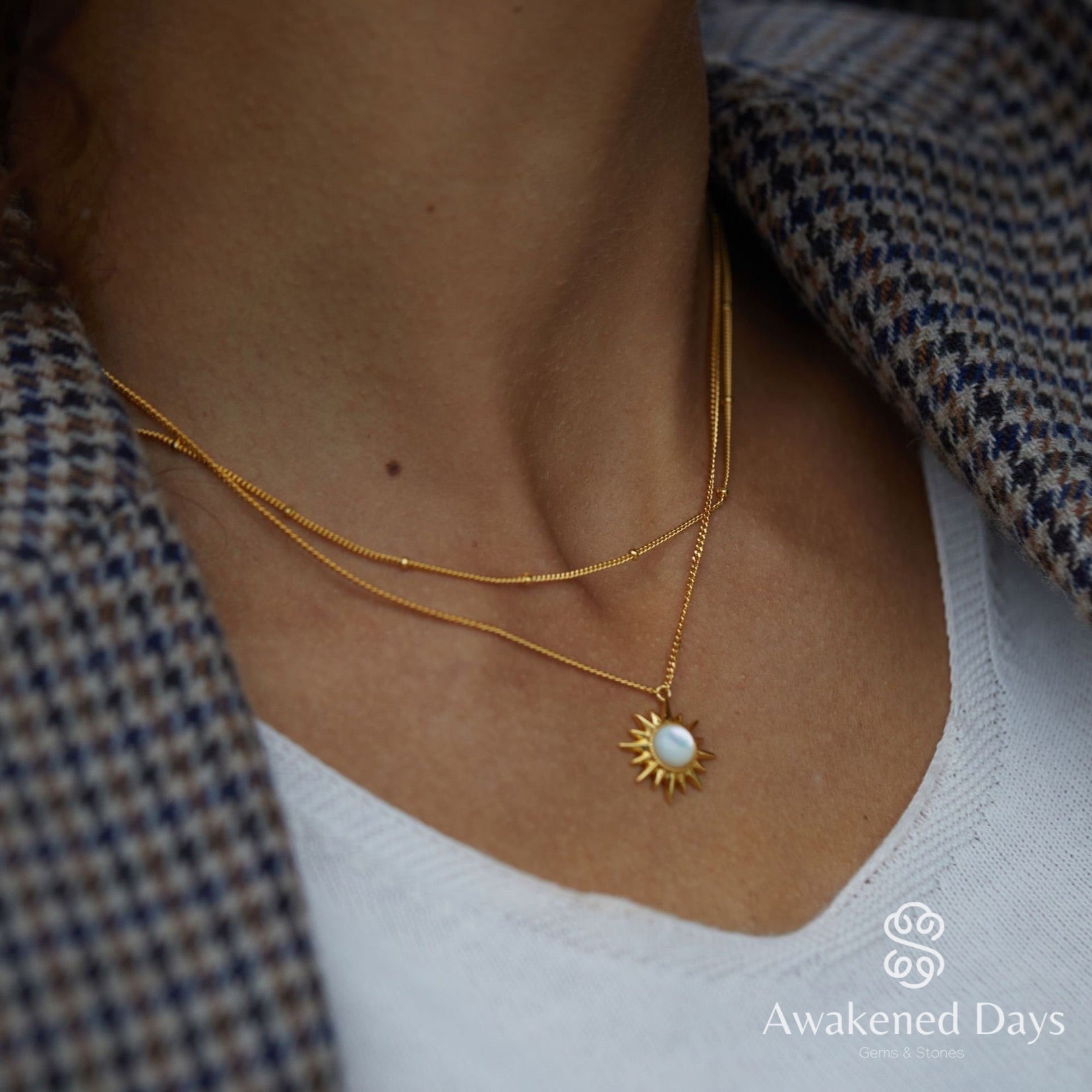 The Sun Medallion Necklace - Pure Gems & Stones Store: Awakened Days