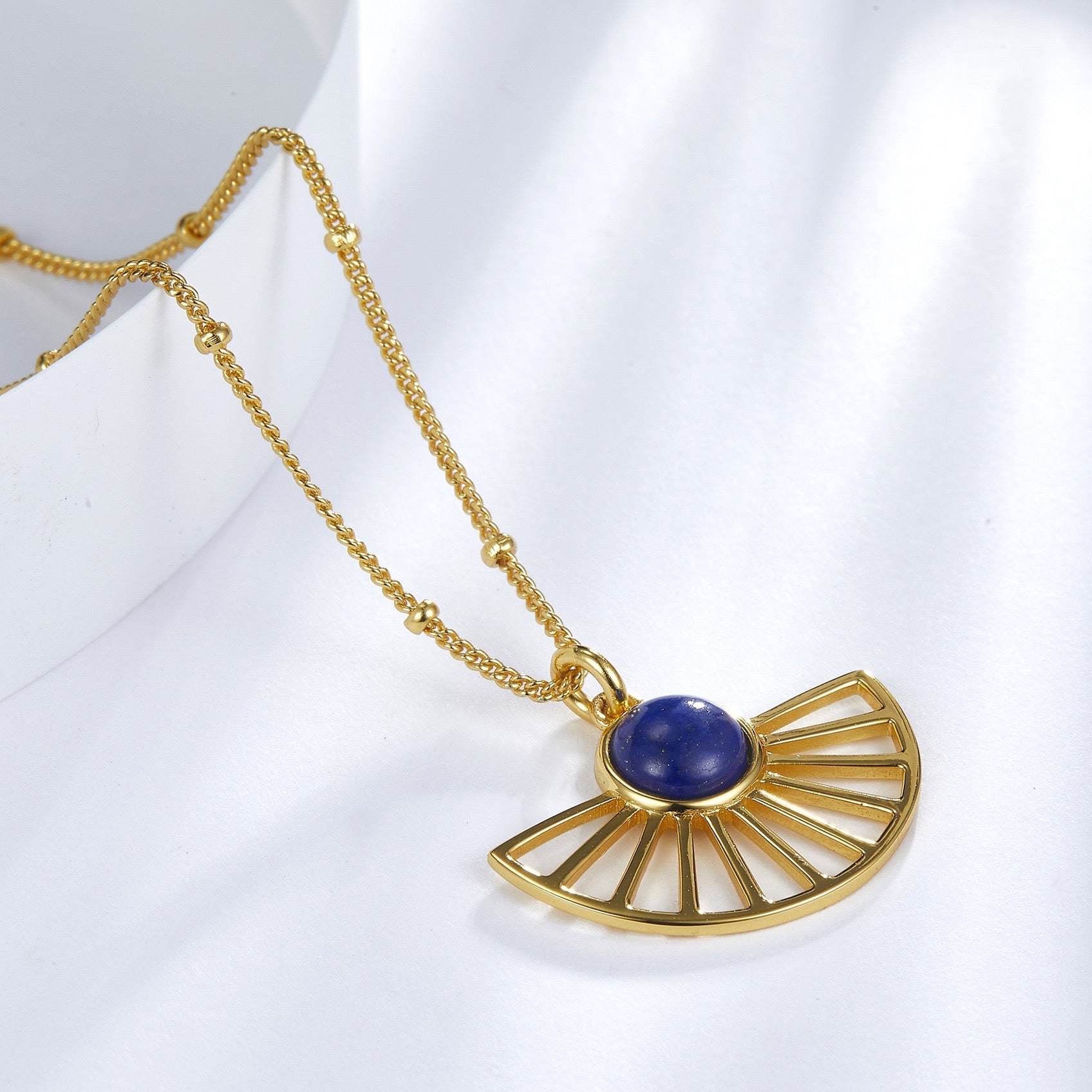 Zen Fan Necklace - Pure Gems & Stones Store: Awakened Days
