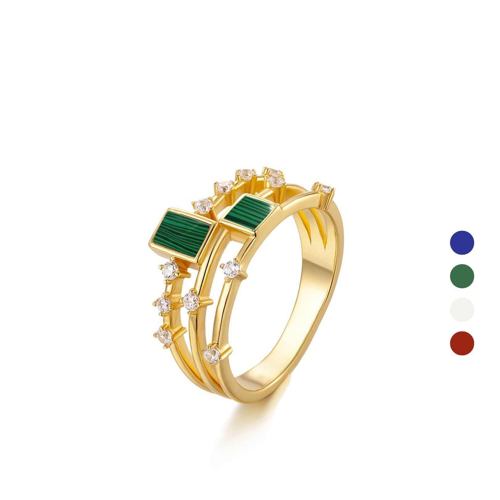 Cubic Duet Ring
