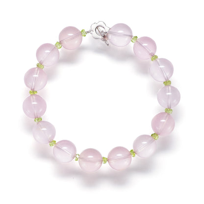 Petal Dew – Rose Quartz Bracelet
