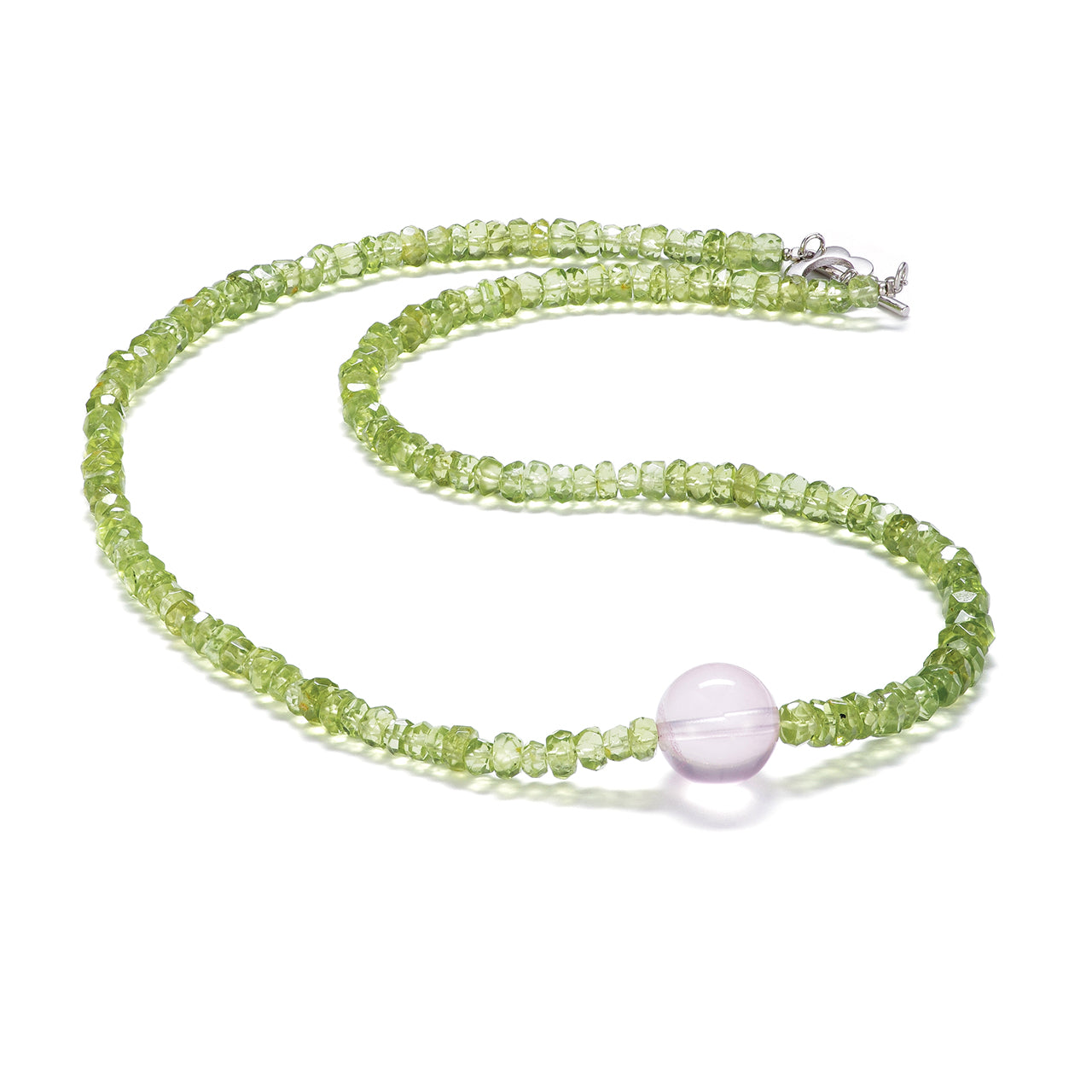 Dewdrop Blossom – Peridot Necklace