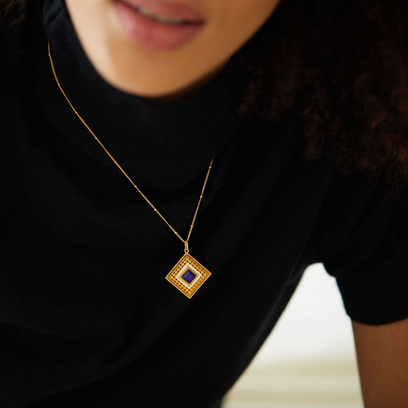 Louvre Lapis Necklace