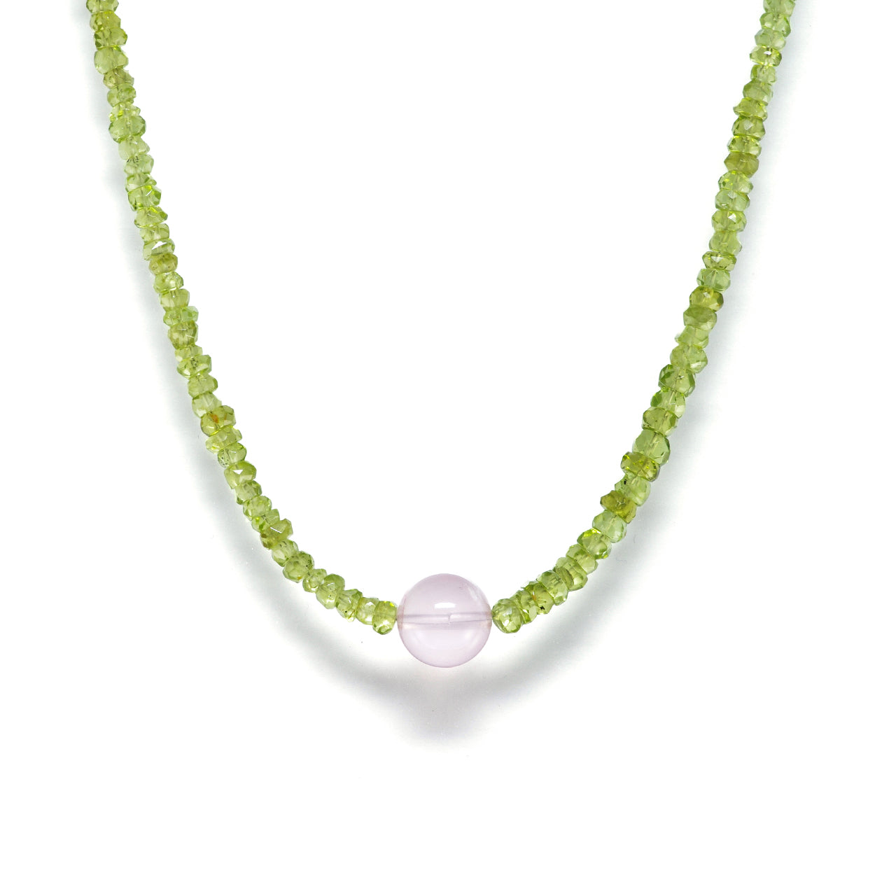 Dewdrop Blossom – Peridot Necklace