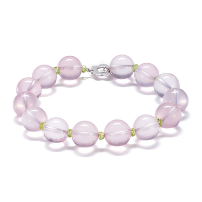 Petal Dew – Rose Quartz Bracelet
