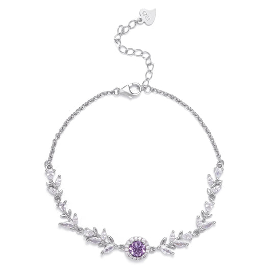 Wheatline Bracelet - Featuring Amethyst
