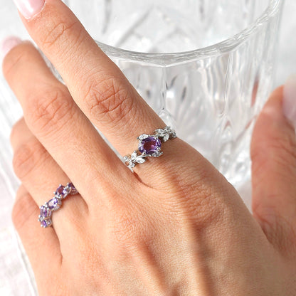 Floral Ring - Featuring Amethyst
