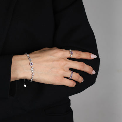Floral Ring - Featuring Amethyst