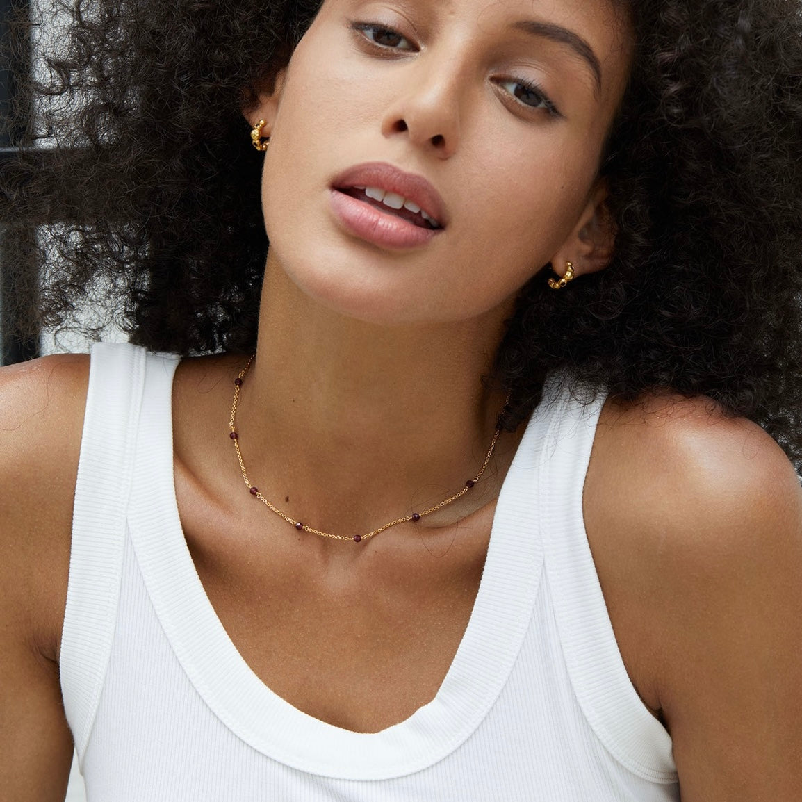 Bare Luxe – Red Orbit Necklace