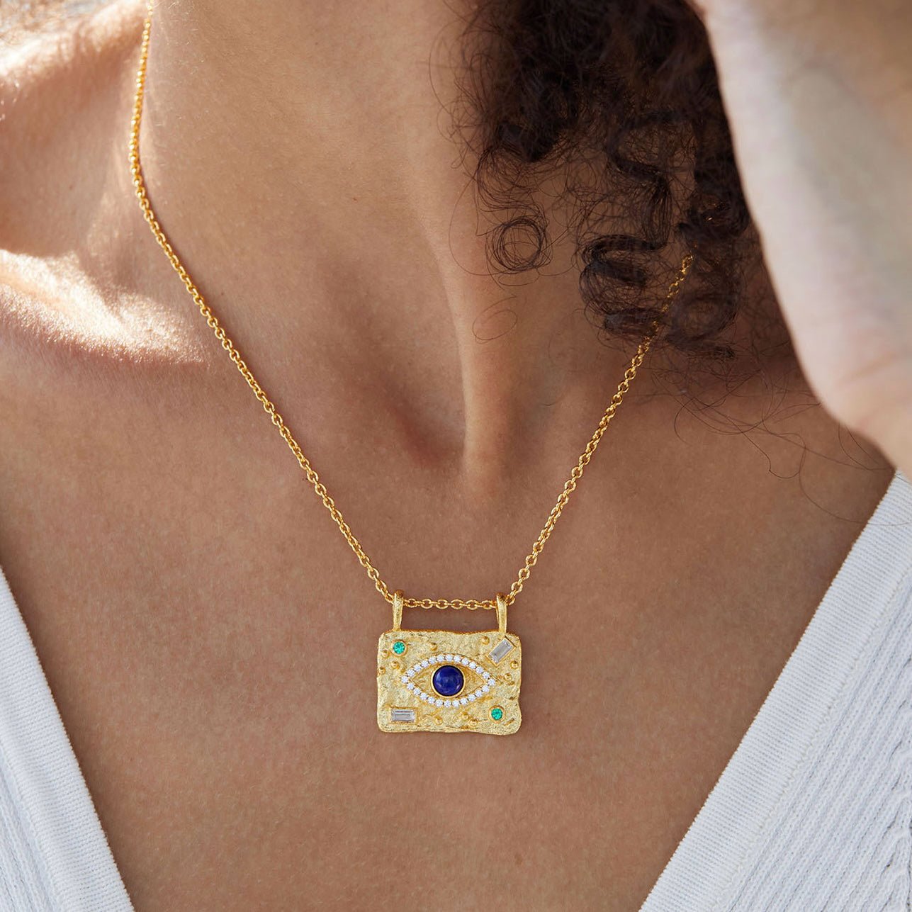 Aegis Eye Necklace - Pure Gems & Stones Store: Awakened Days