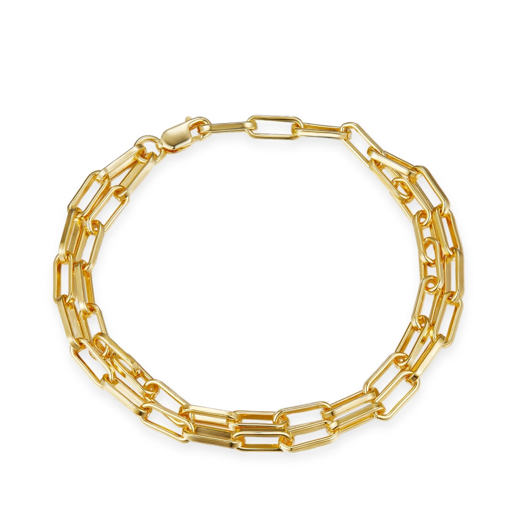 Auréole Double Paperclip Bracelet - Pure Gems & Stones Store: Awakened Days