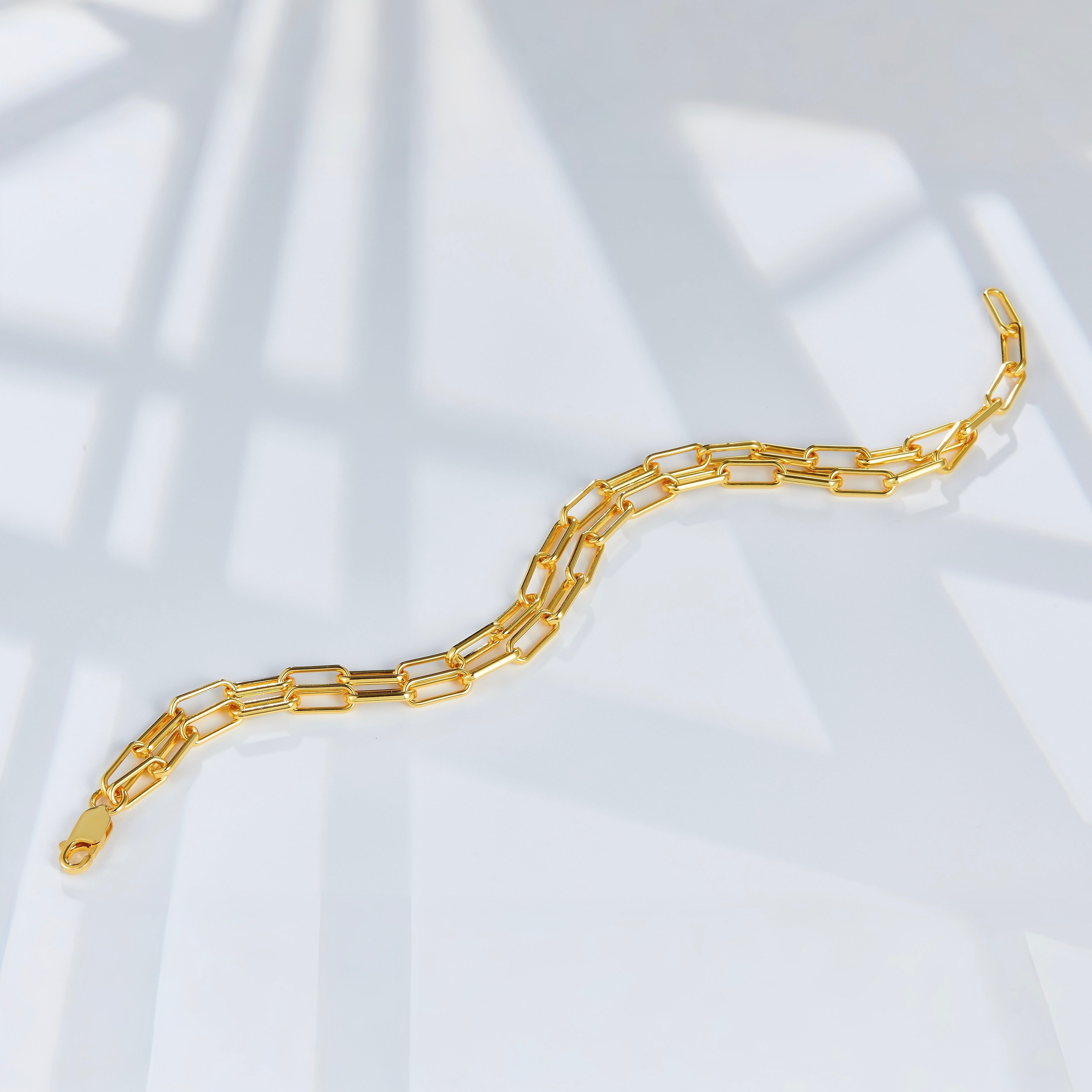 Auréole Double Paperclip Bracelet - Pure Gems & Stones Store: Awakened Days