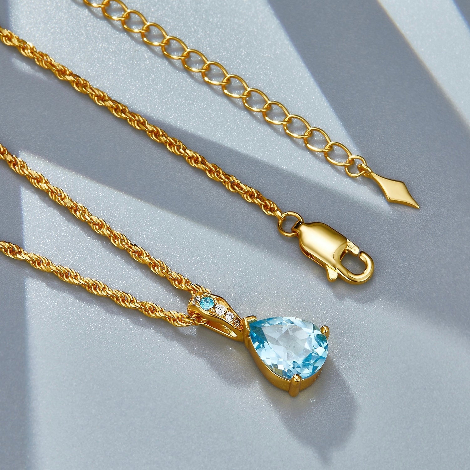 Azure Teardrop Necklace - Pure Gems & Stones Store: Awakened Days