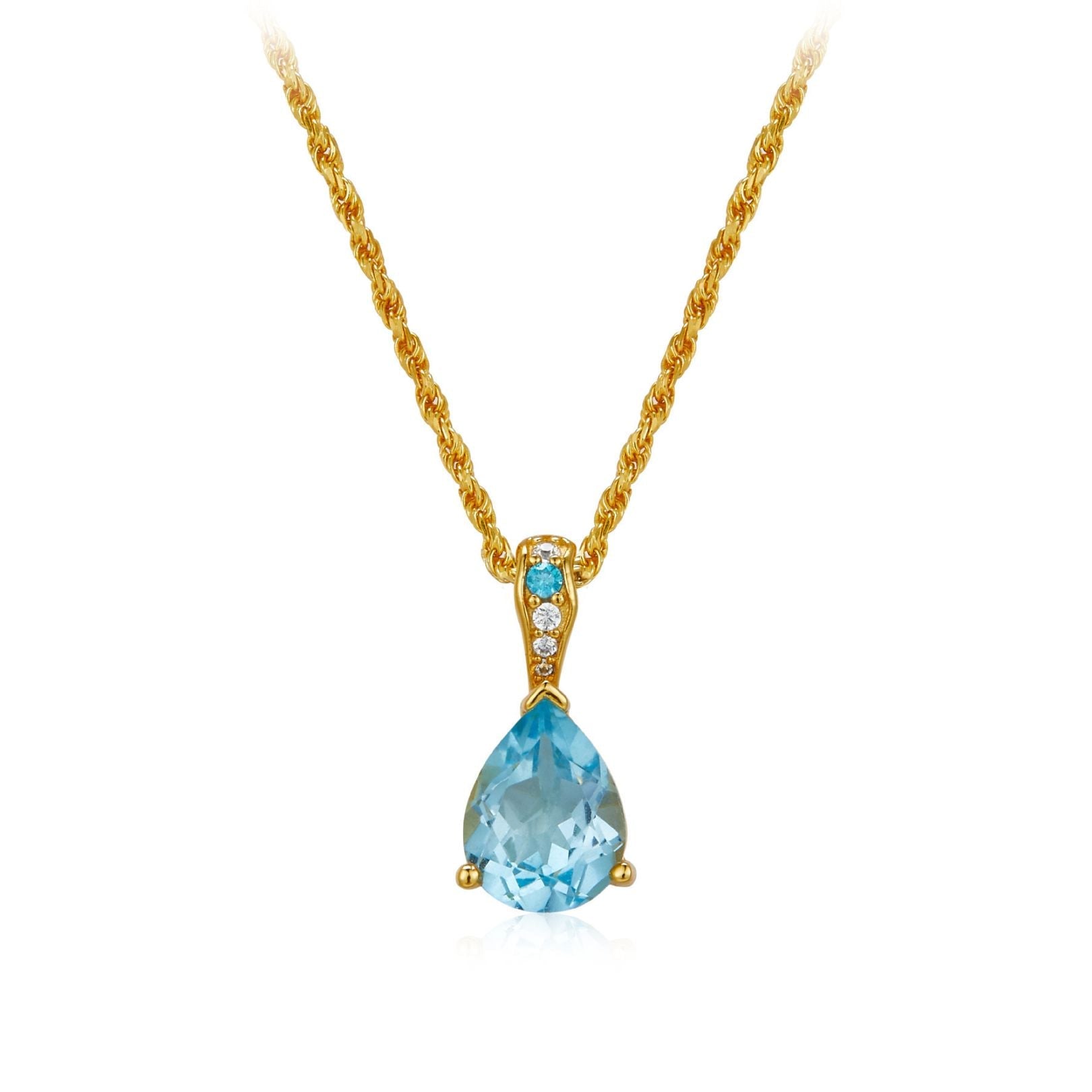Azure Teardrop Necklace - Pure Gems & Stones Store: Awakened Days