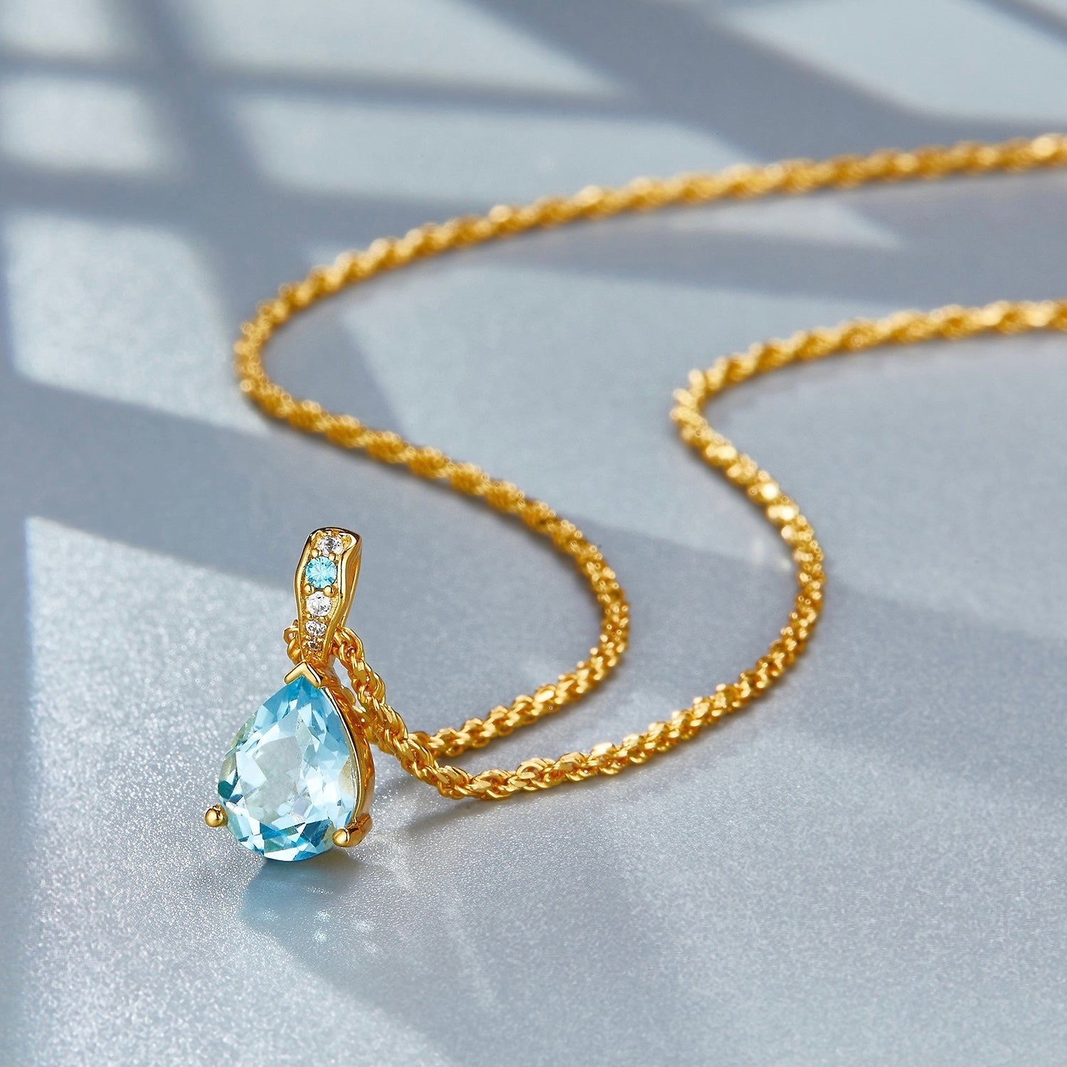 Azure Teardrop Necklace - Pure Gems & Stones Store: Awakened Days