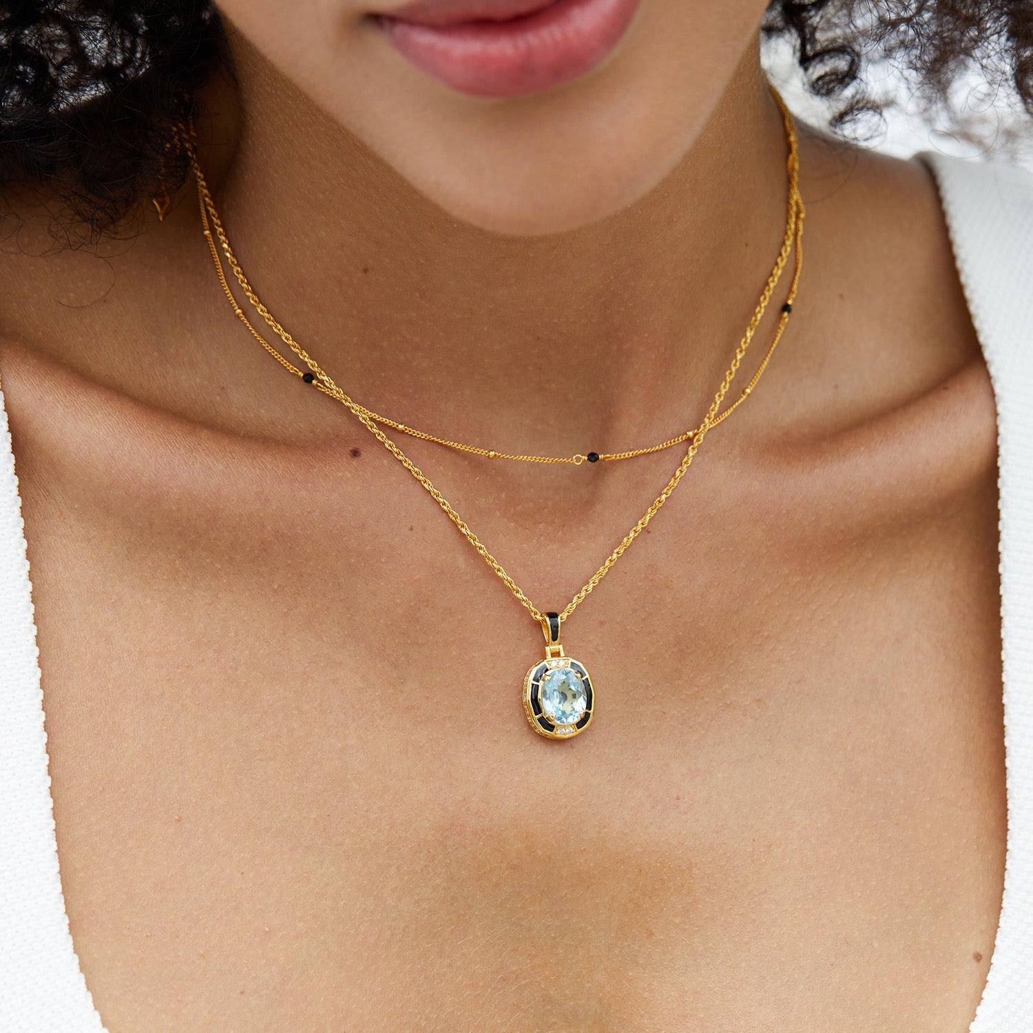 Bare Luxe – Amulet Dots Necklace - Pure Gems & Stones Store: Awakened Days