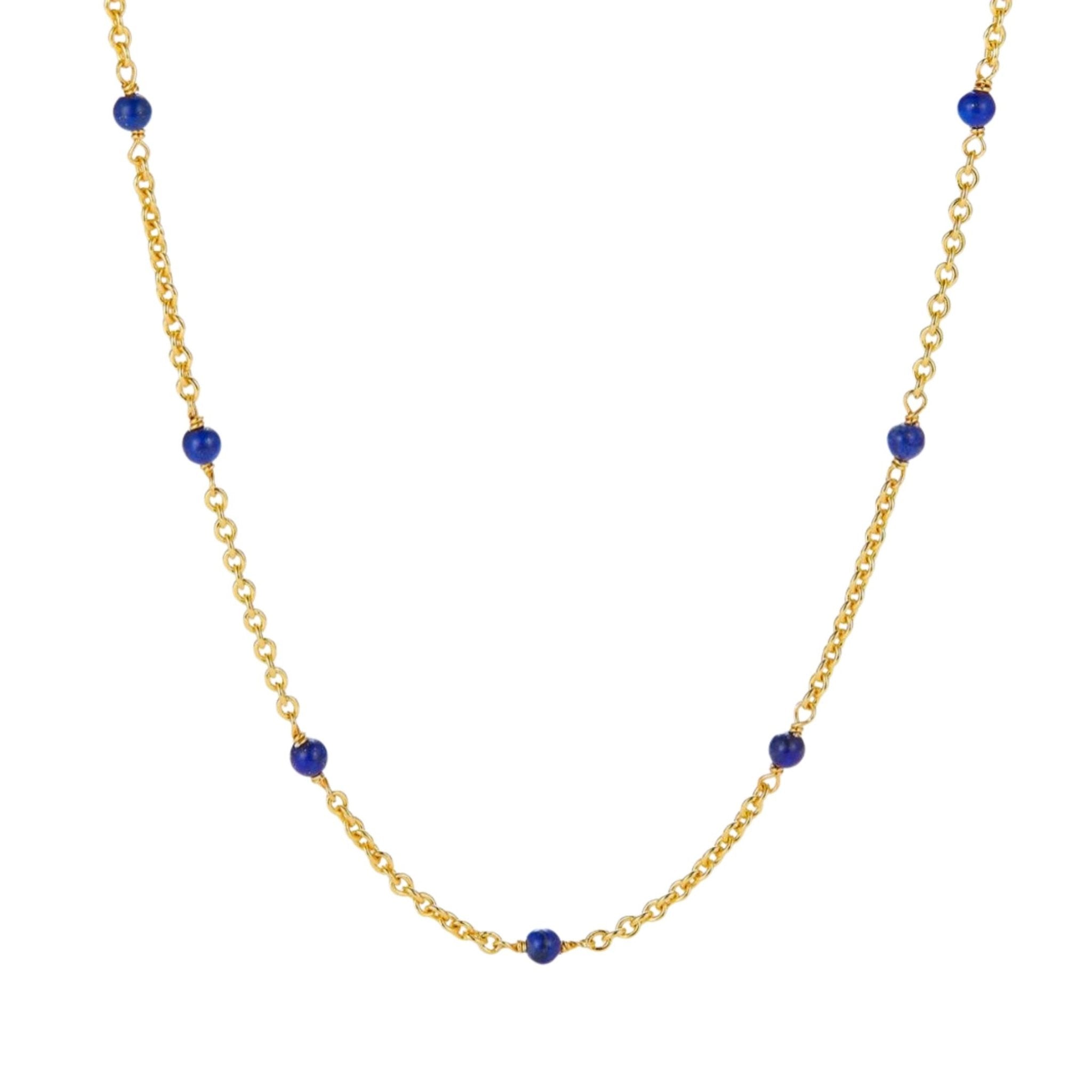 Bare Luxe – Blue Orbit Necklace - Pure Gems & Stones Store: Awakened Days