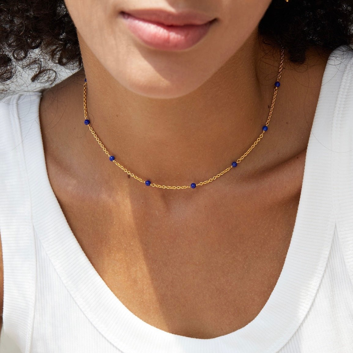 Bare Luxe – Blue Orbit Necklace - Pure Gems & Stones Store: Awakened Days