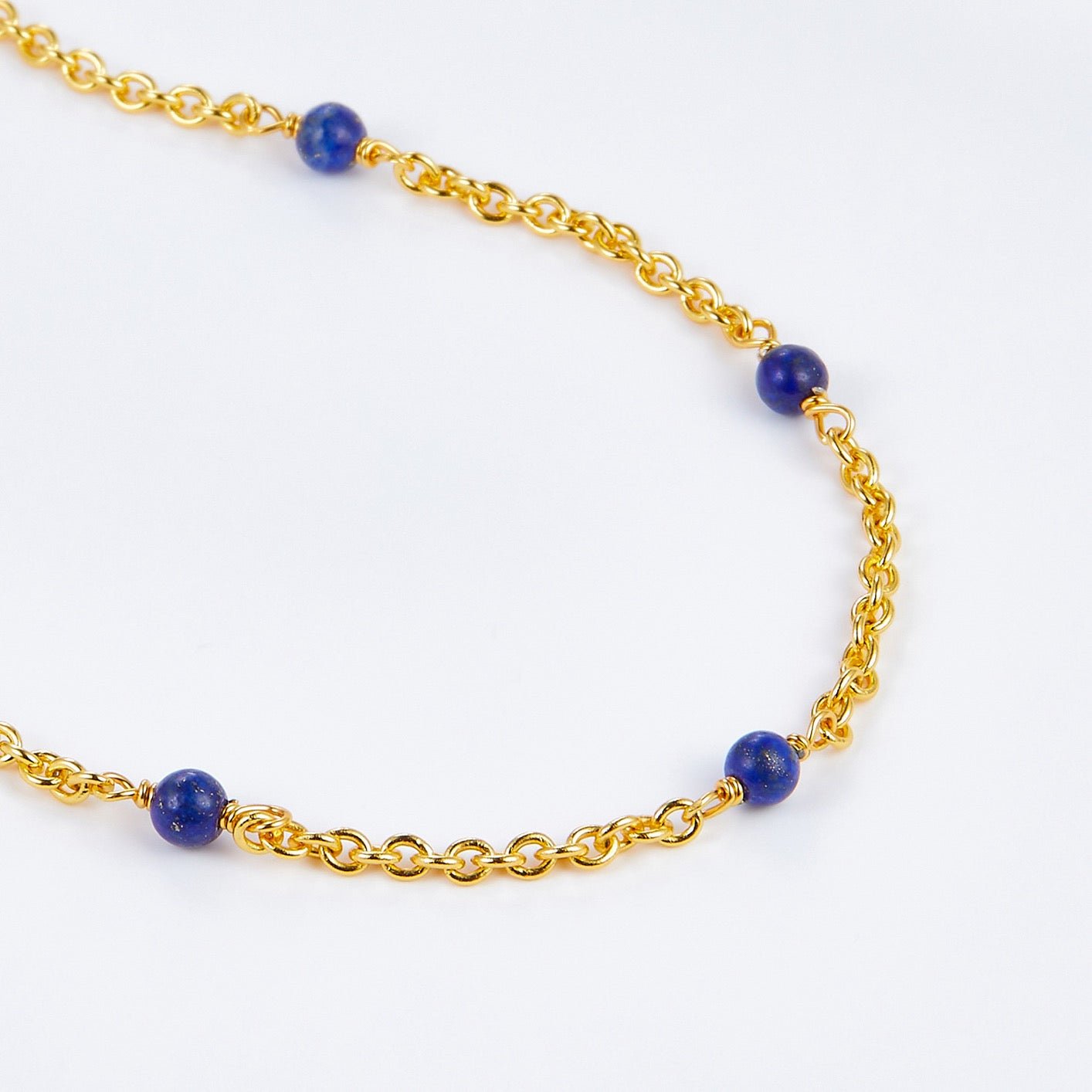 Bare Luxe – Blue Orbit Necklace - Pure Gems & Stones Store: Awakened Days