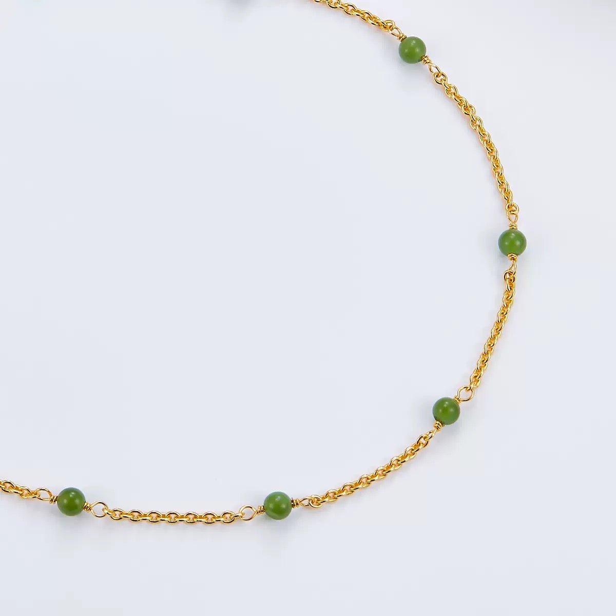 Bare Luxe – Green Orbit Necklace - Pure Gems & Stones Store: Awakened Days