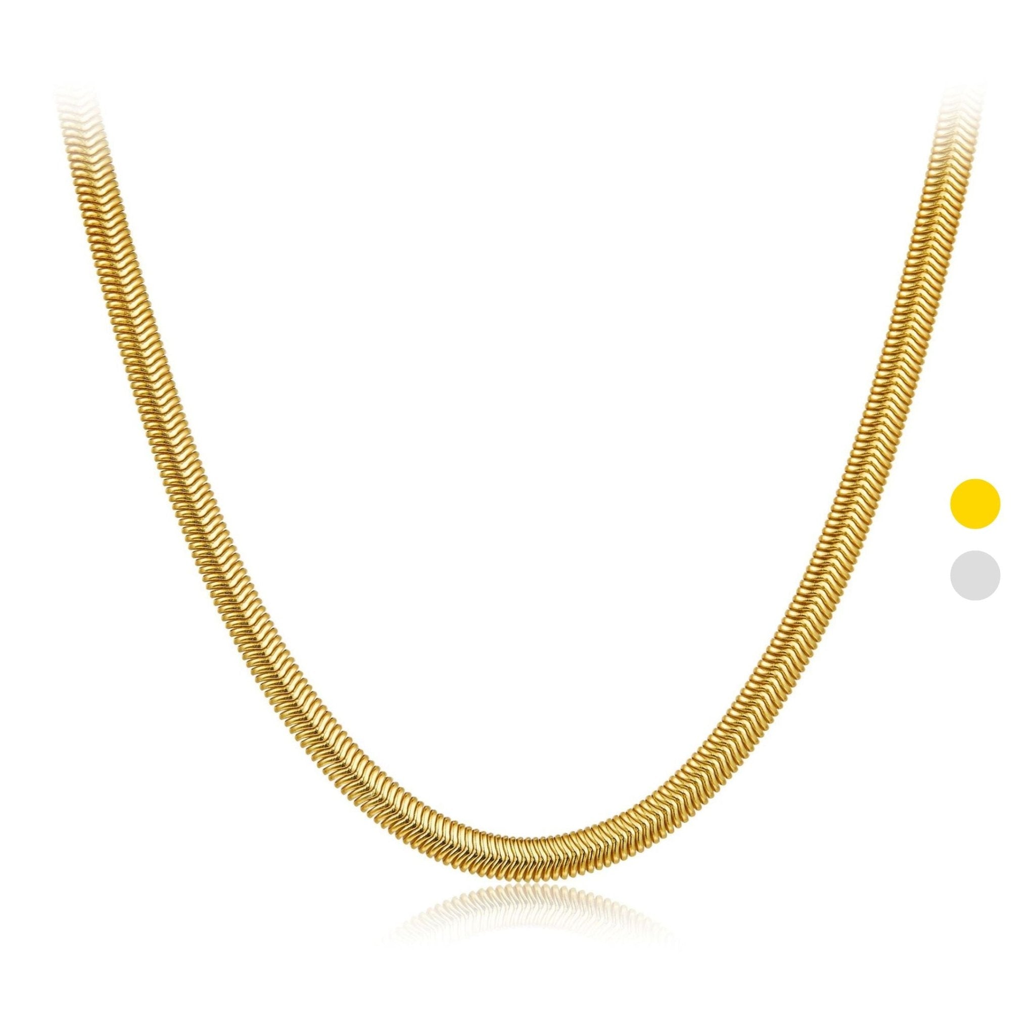 Bare Luxe – Herringbone Necklace - Pure Gems & Stones Store: Awakened Days