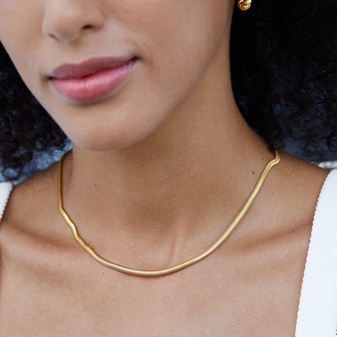 Bare Luxe – Herringbone Necklace - Pure Gems & Stones Store: Awakened Days