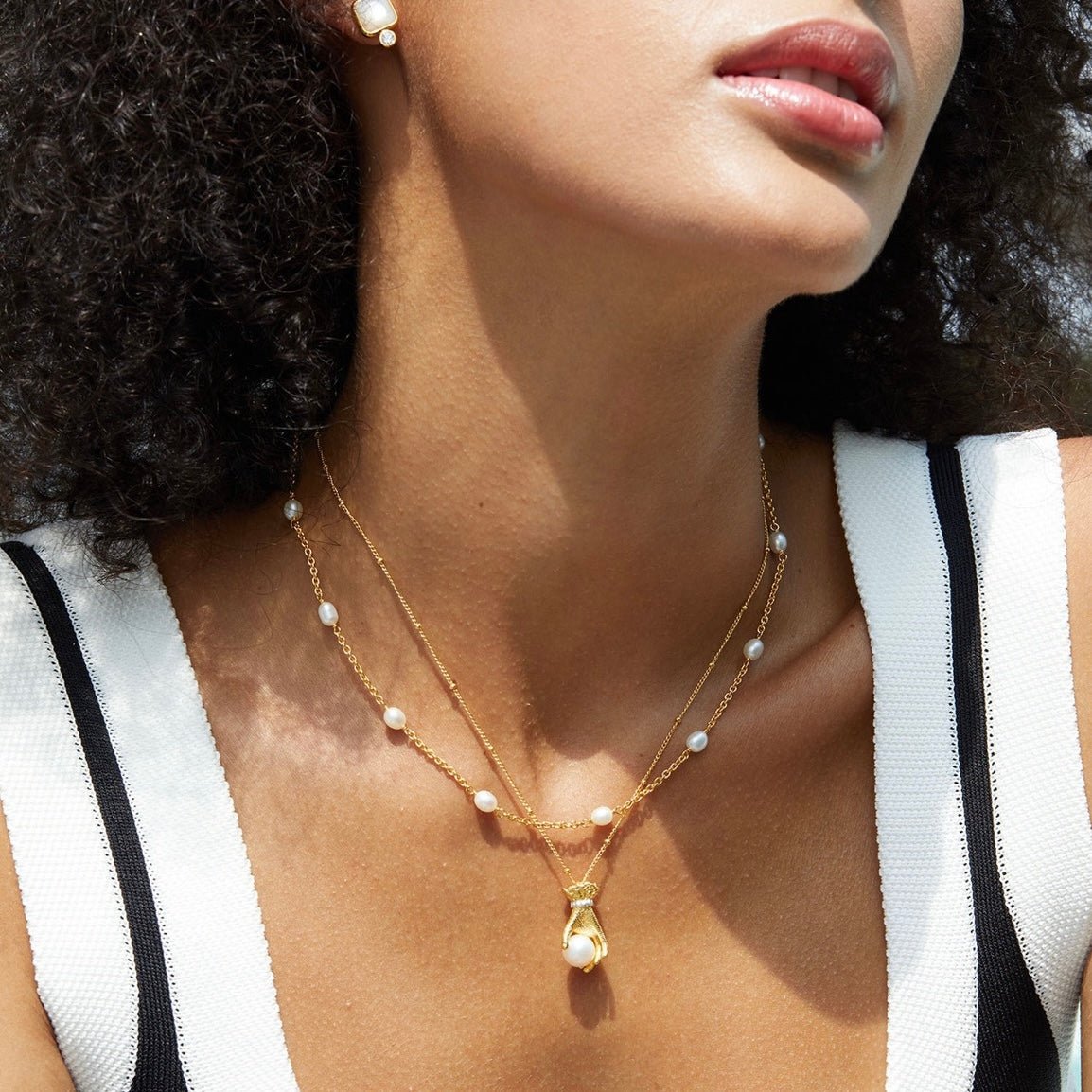 Bare Luxe – Orbit Pearl Necklace - Pure Gems & Stones Store: Awakened Days