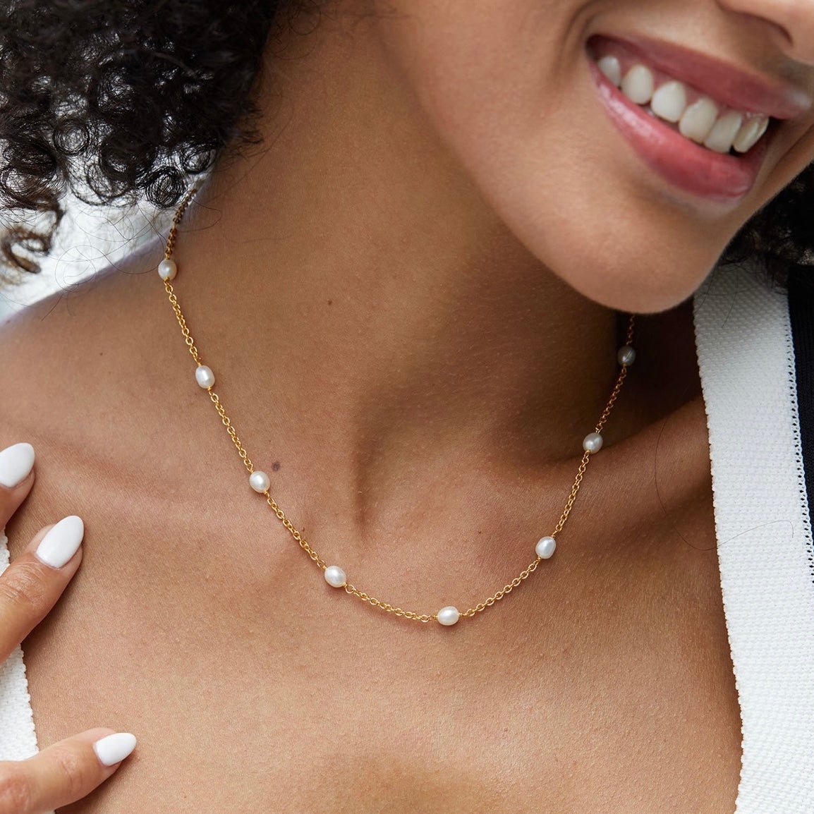 Bare Luxe – Orbit Pearl Necklace - Pure Gems & Stones Store: Awakened Days