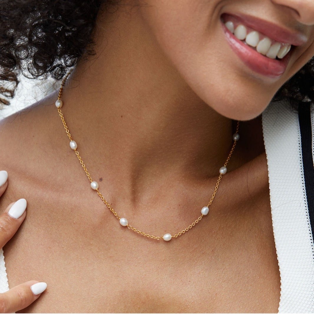 Bare Luxe – Orbit Pearl Necklace - Pure Gems & Stones Store: Awakened Days