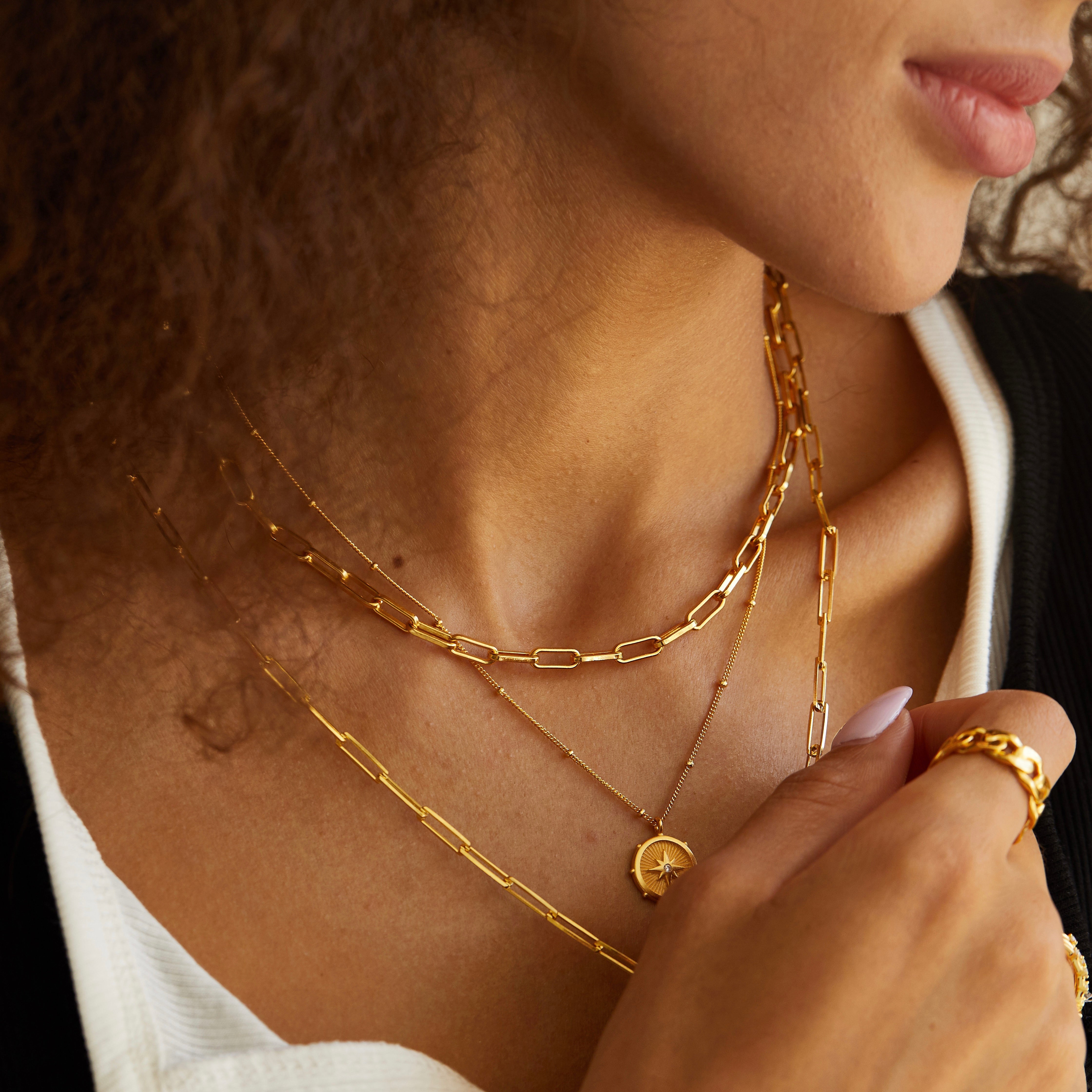 Bare Luxe – Paperclip Necklace - Pure Gems & Stones Store: Awakened Days