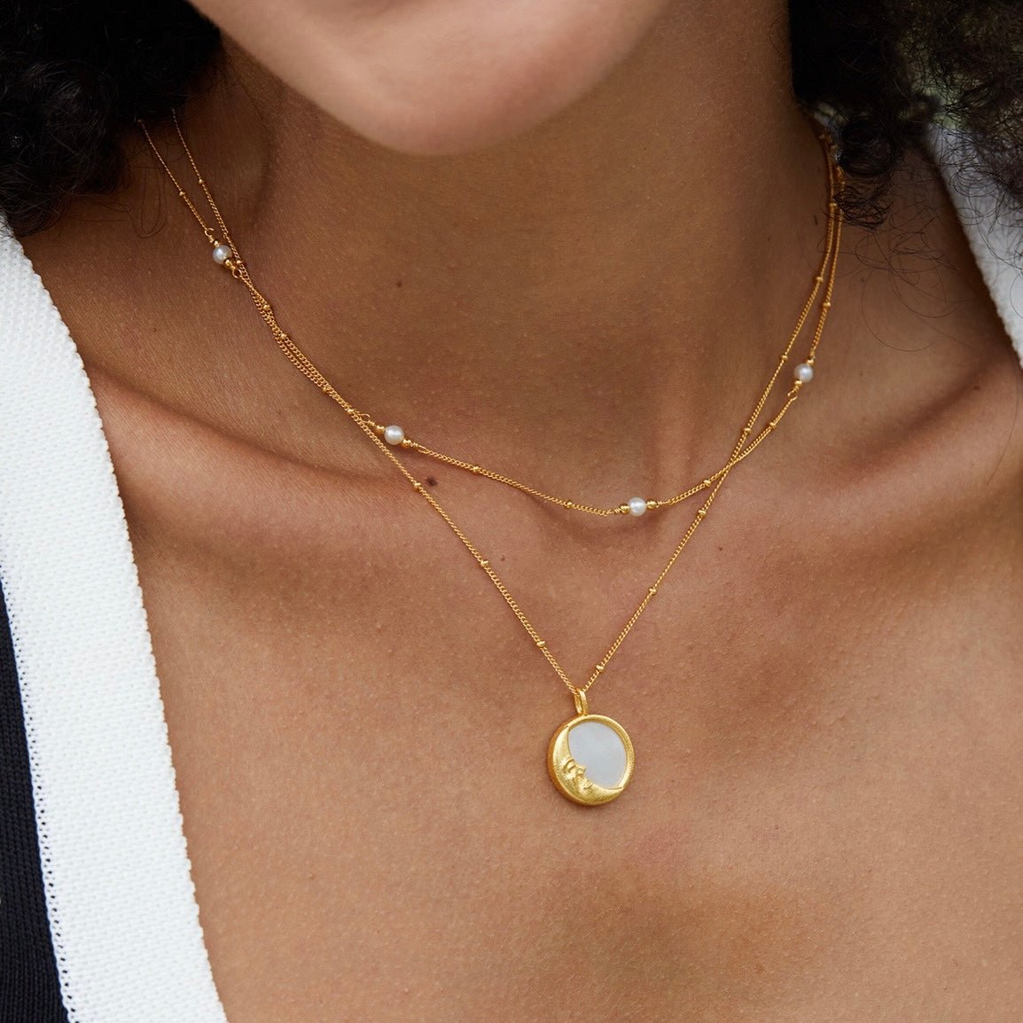 Bare Luxe – Pearl Path Necklace - Pure Gems & Stones Store: Awakened Days