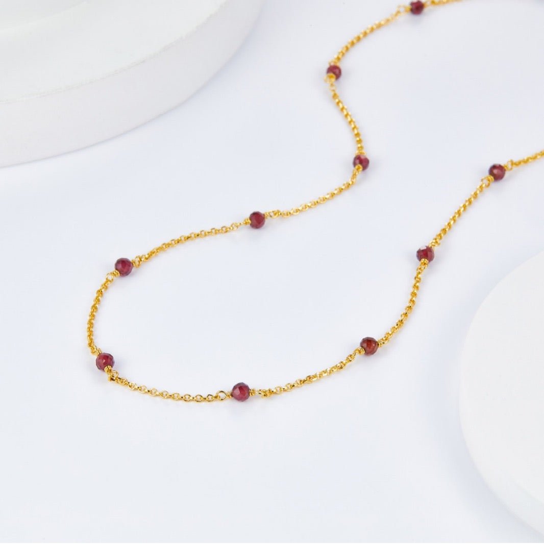 Bare Luxe – Red Orbit Necklace - Pure Gems & Stones Store: Awakened Days