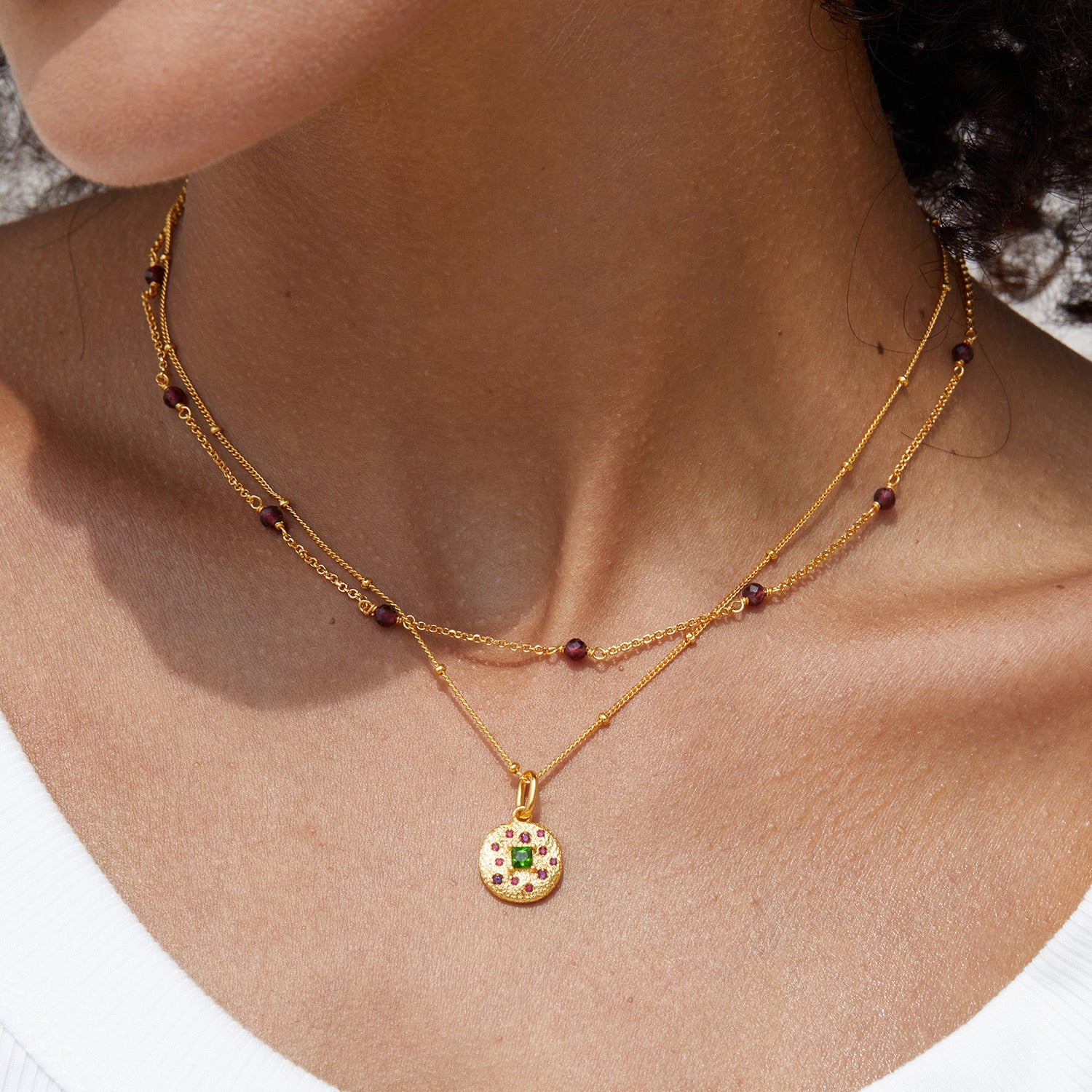 Bare Luxe – Red Orbit Necklace - Pure Gems & Stones Store: Awakened Days