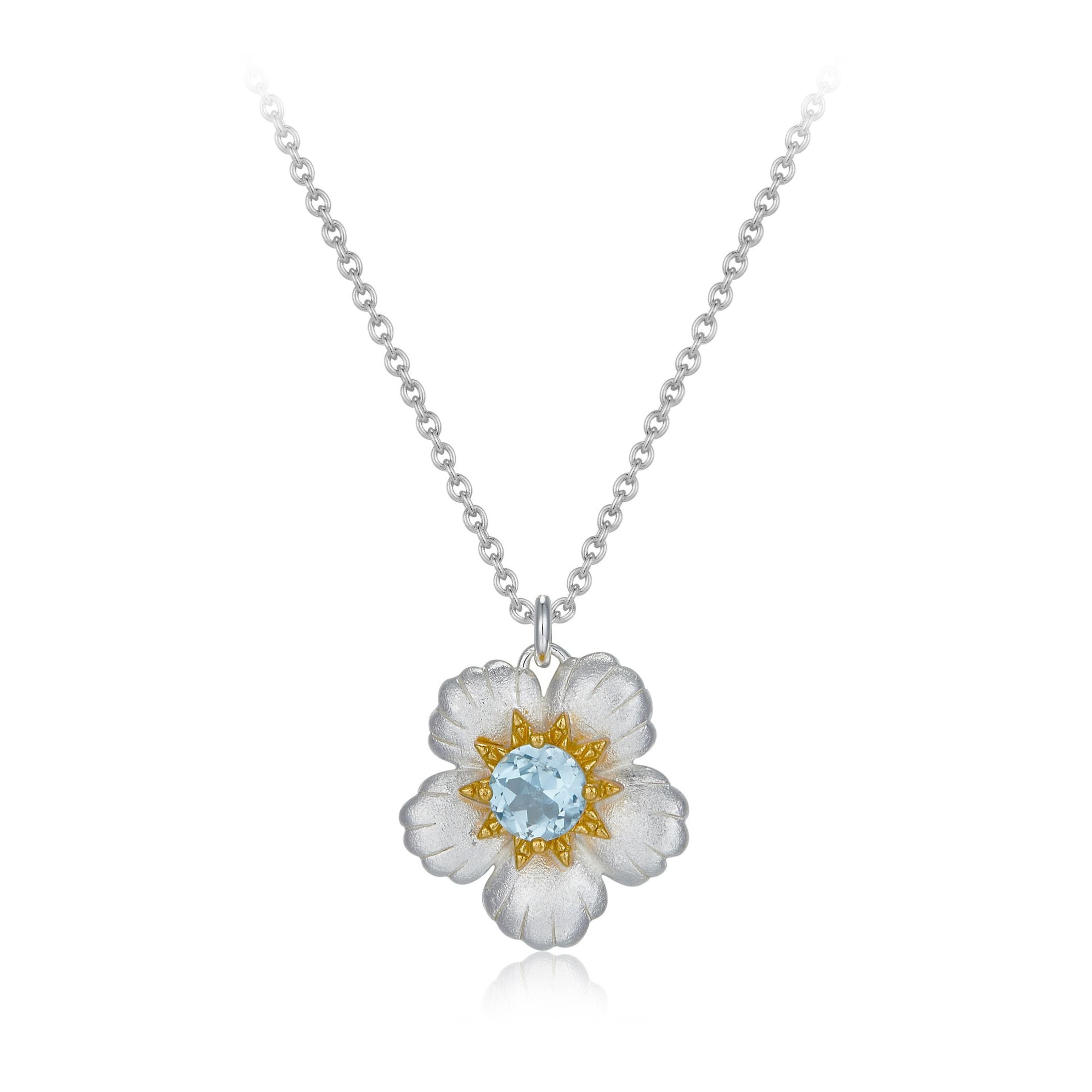 Bleu de Jardin Necklace - Pure Gems & Stones Store: Awakened Days