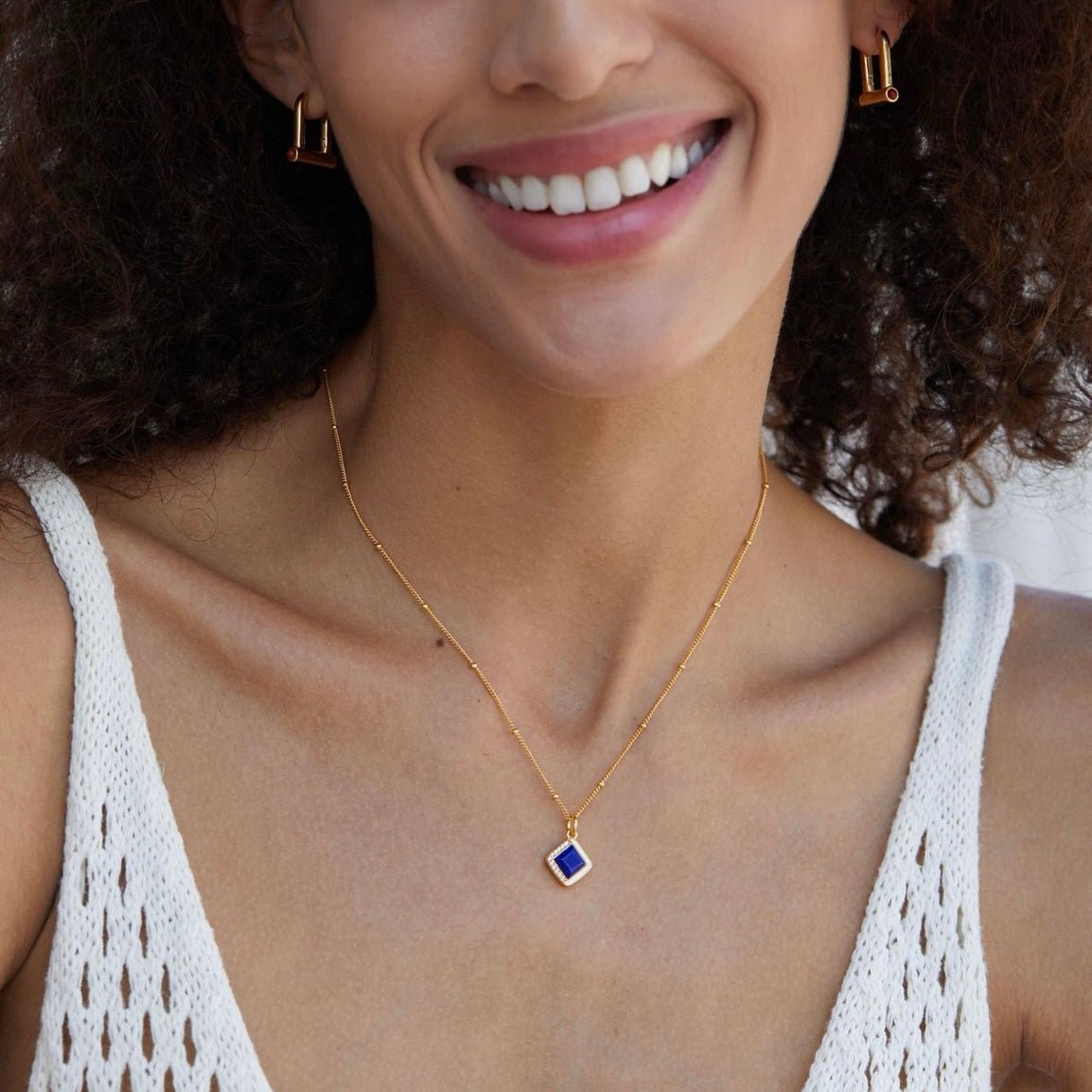 Bleu Intuition Necklace - Pure Gems & Stones Store: Awakened Days