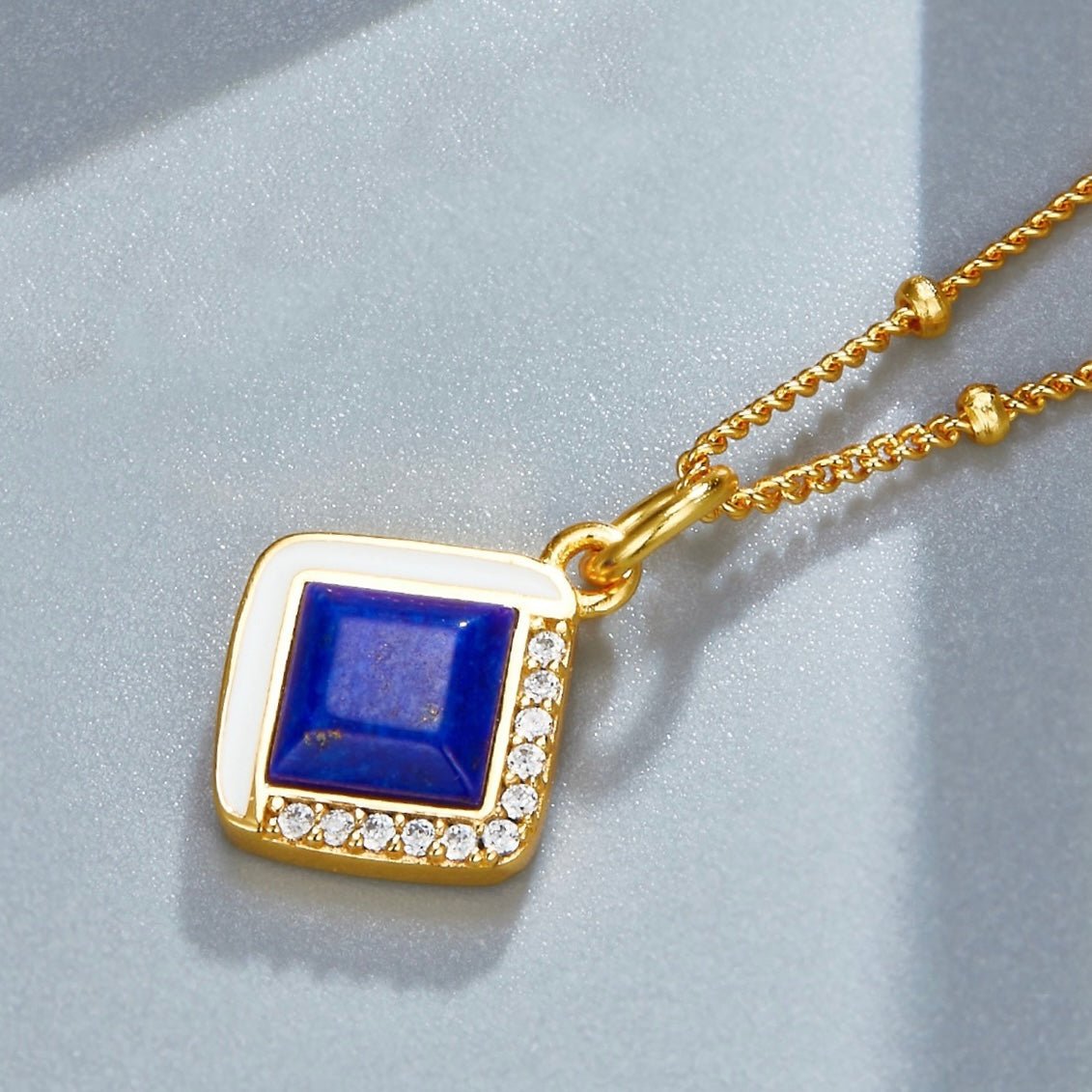 Bleu Intuition Necklace - Pure Gems & Stones Store: Awakened Days