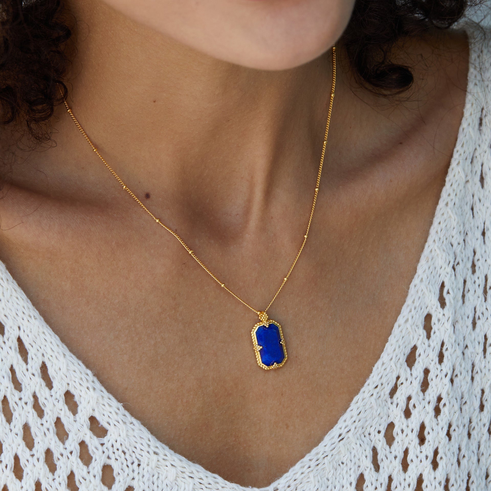 Bleu Nuit Necklace - Pure Gems & Stones Store: Awakened Days