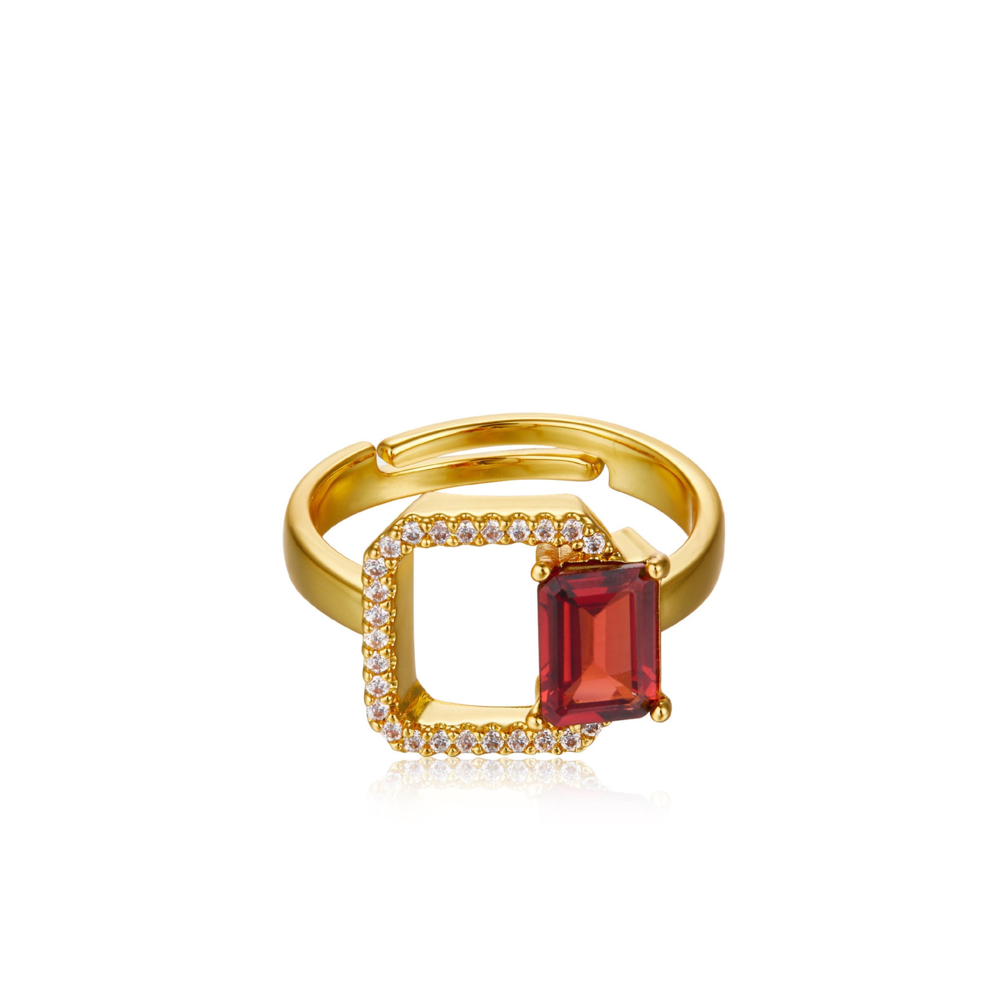 Carré Rouge Ring - Pure Gems & Stones Store: Awakened Days