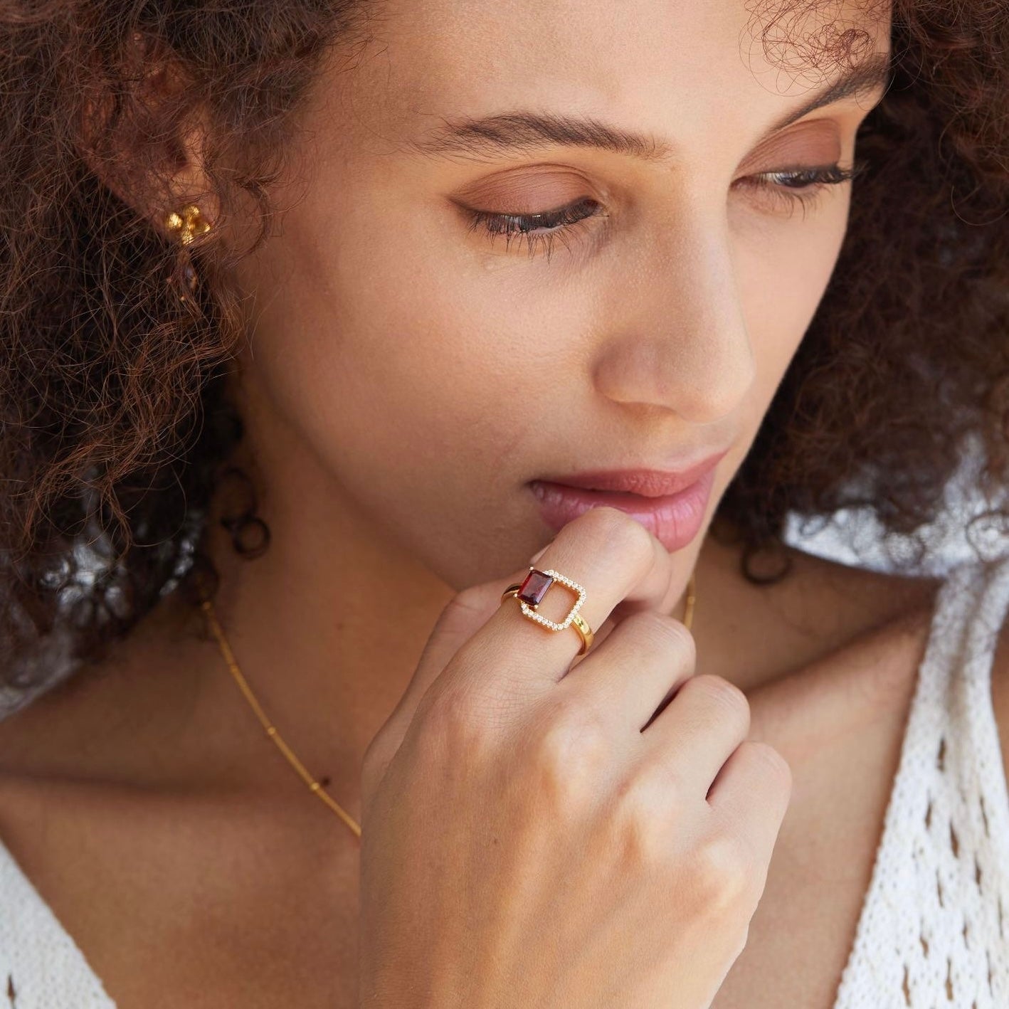 Carré Rouge Ring - Pure Gems & Stones Store: Awakened Days