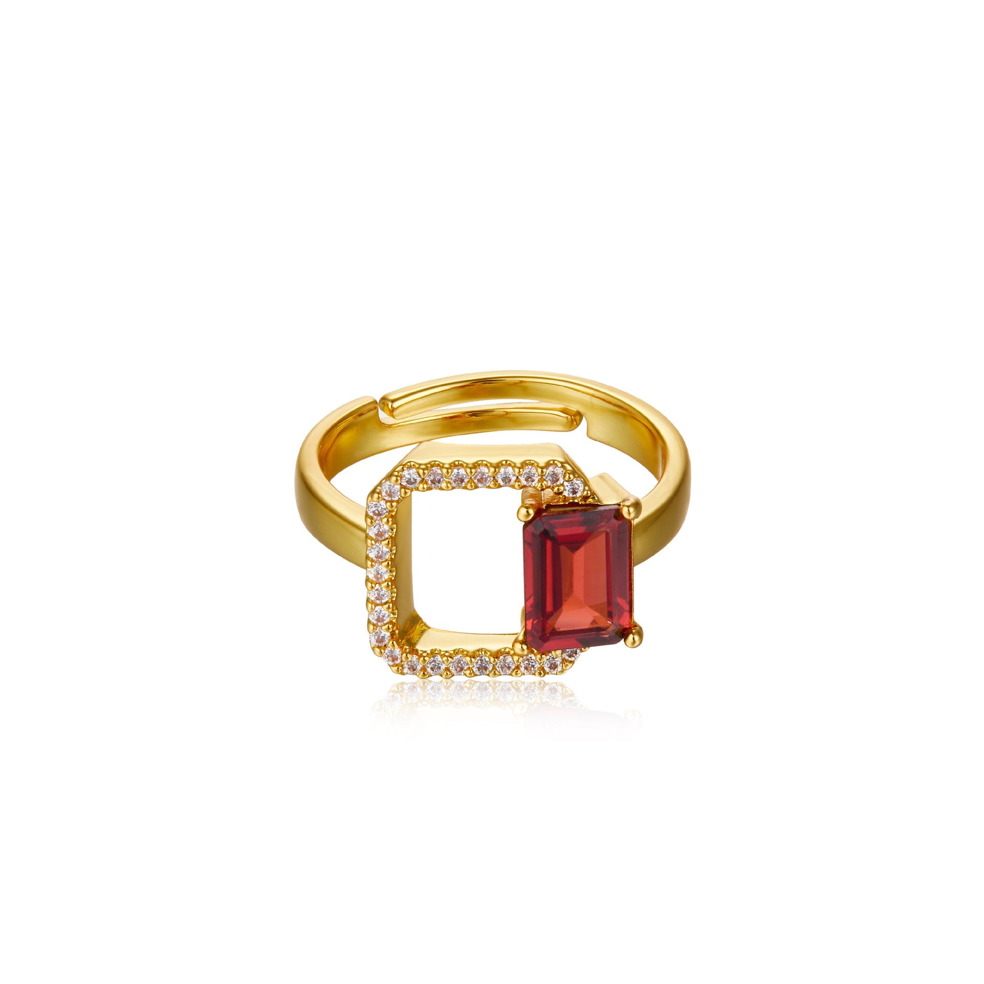 Carré Rouge Ring - Pure Gems & Stones Store: Awakened Days