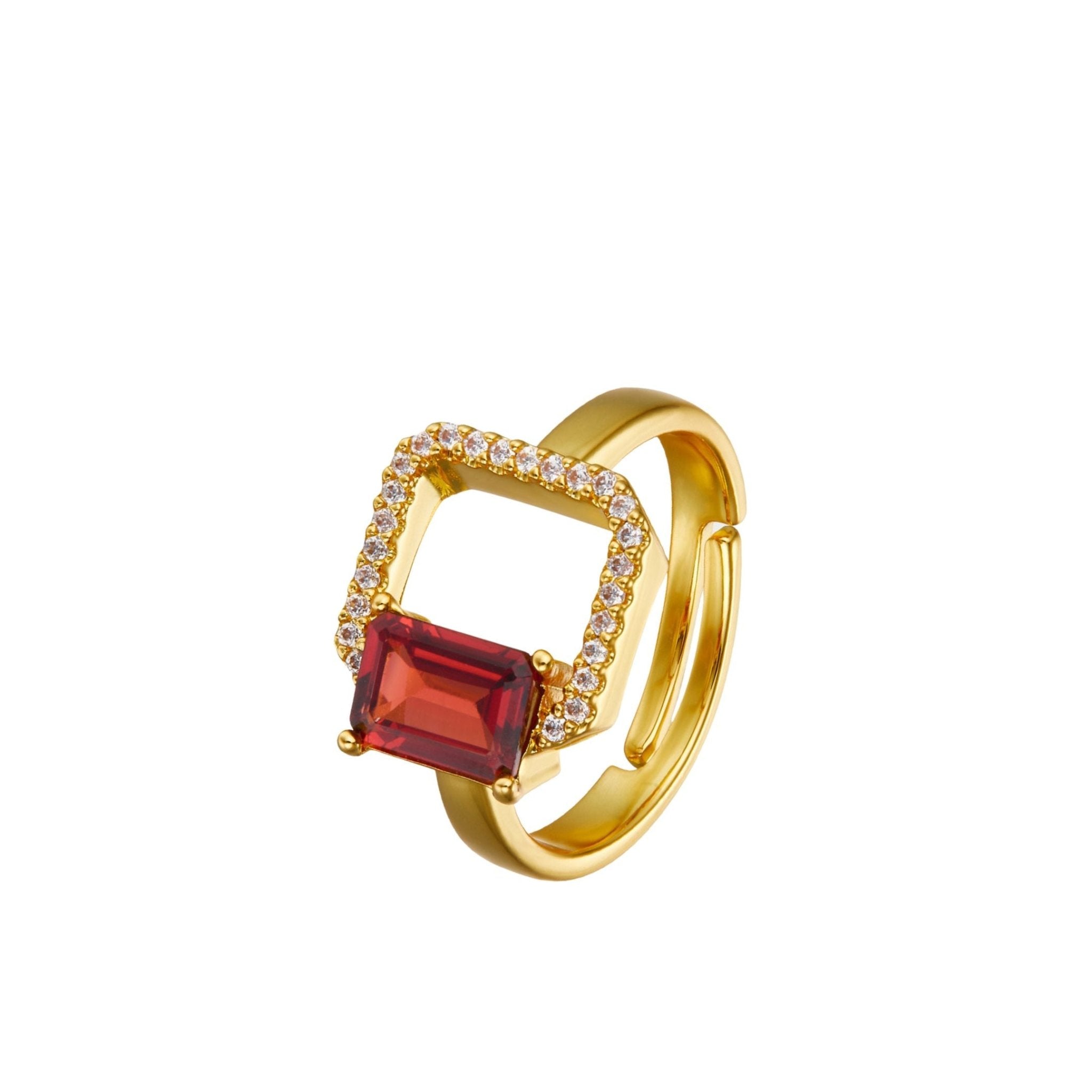 Carré Rouge Ring - Pure Gems & Stones Store: Awakened Days