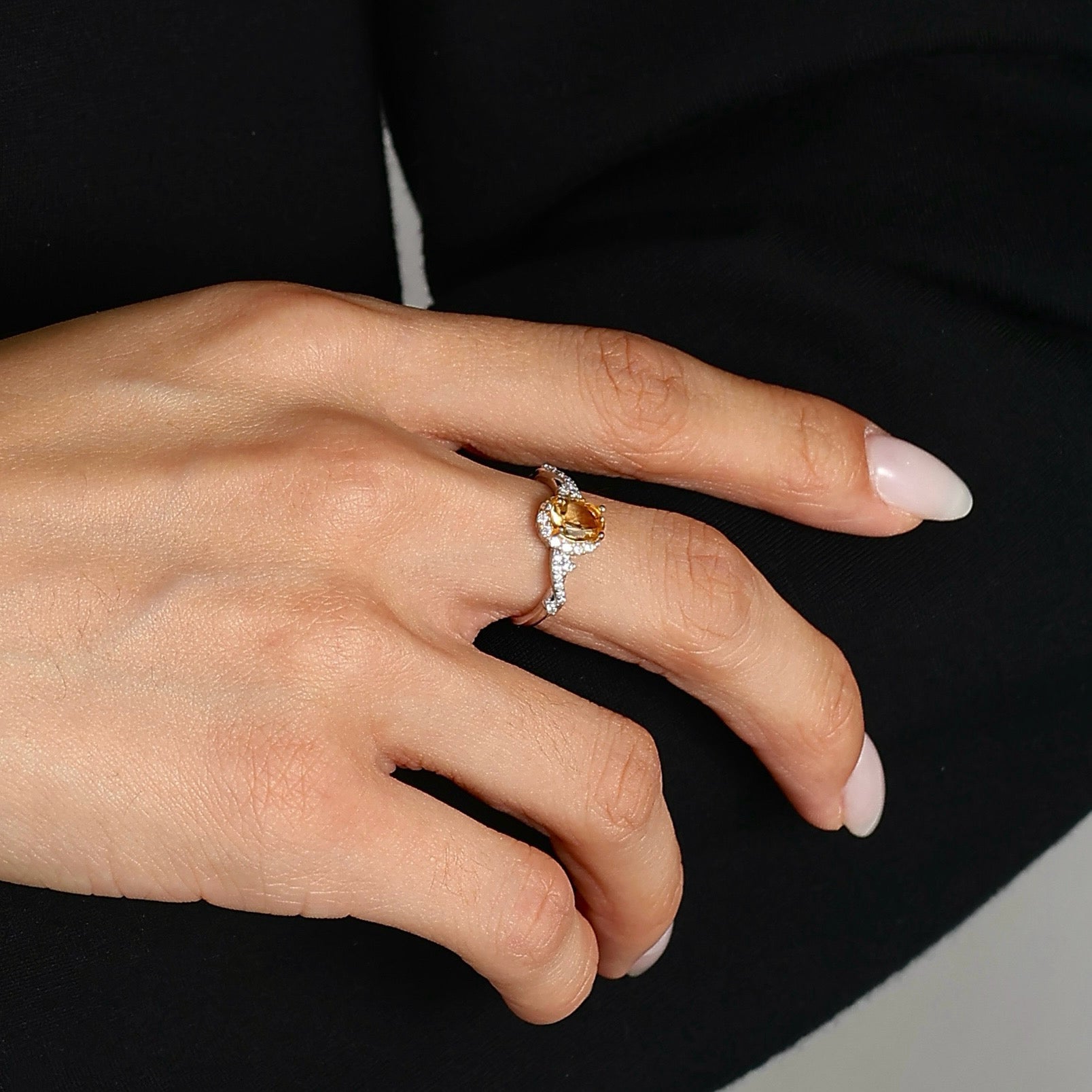 Classic Citrine Ring - Adjustable Design - Pure Gems & Stones Store: Awakened Days