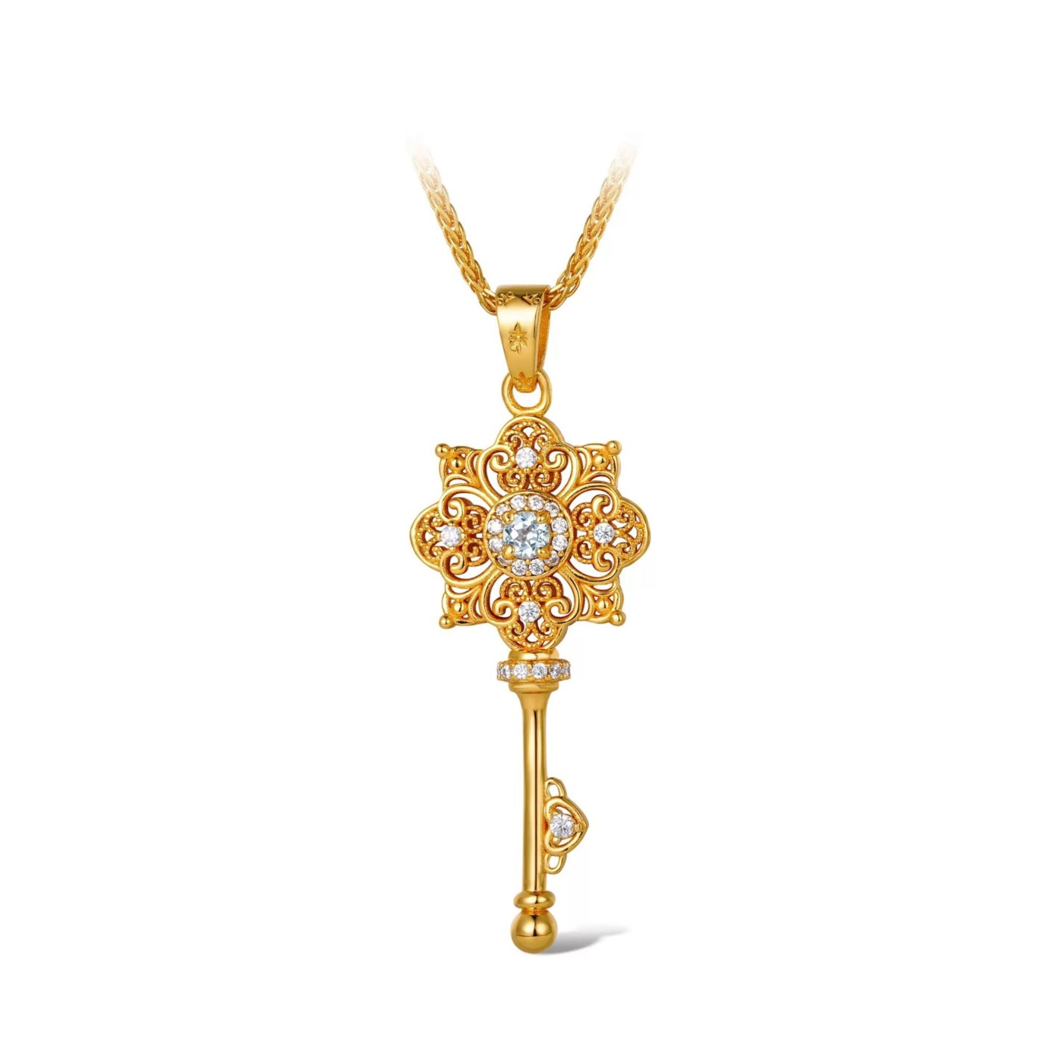 Clé d’Étoile Necklace - Pure Gems & Stones Store: Awakened Days