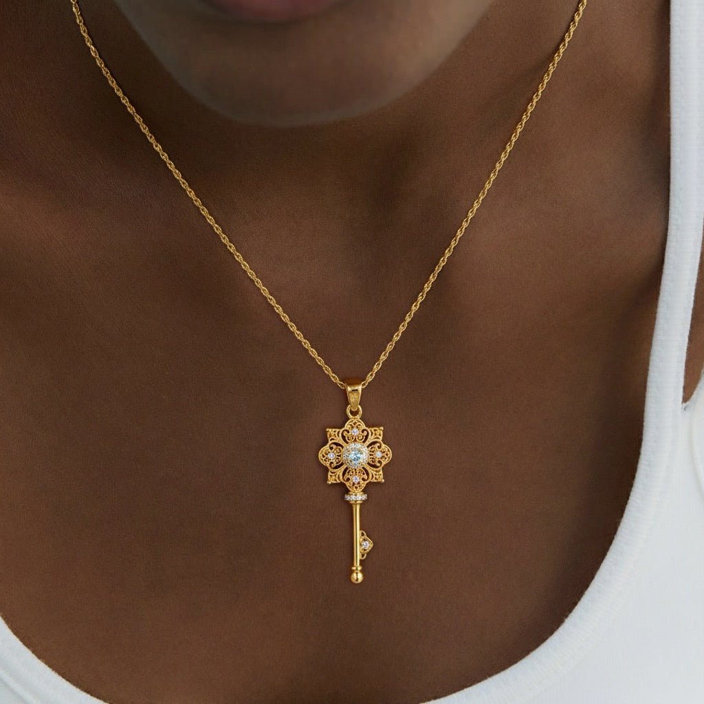 Clé d’Étoile Necklace - Pure Gems & Stones Store: Awakened Days