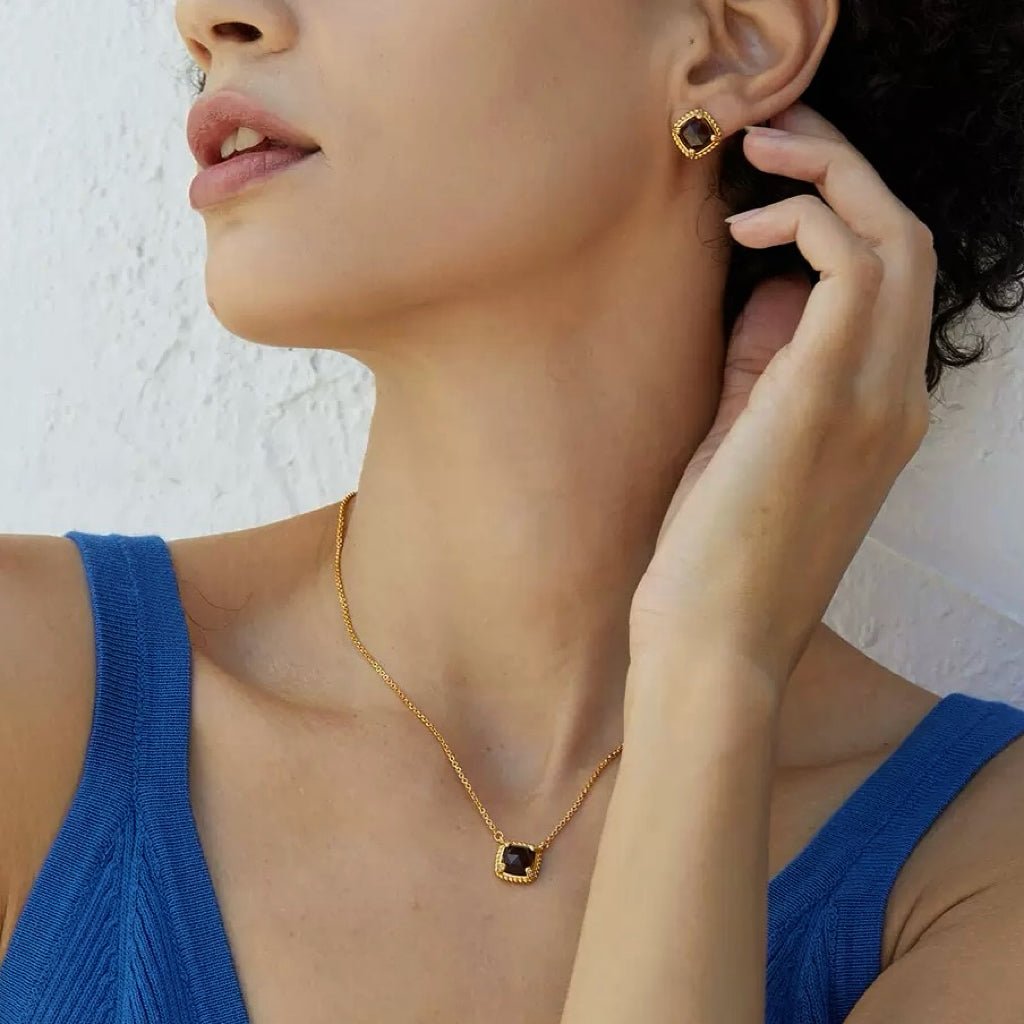 Cocoa Luxe Necklace - Pure Gems & Stones Store: Awakened Days