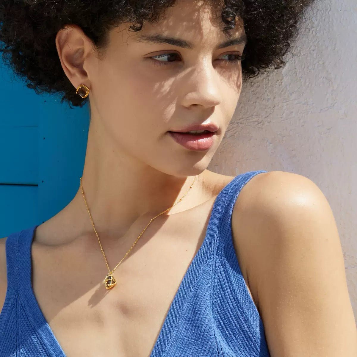 Cocoa Luxe Studs - Pure Gems & Stones Store: Awakened Days